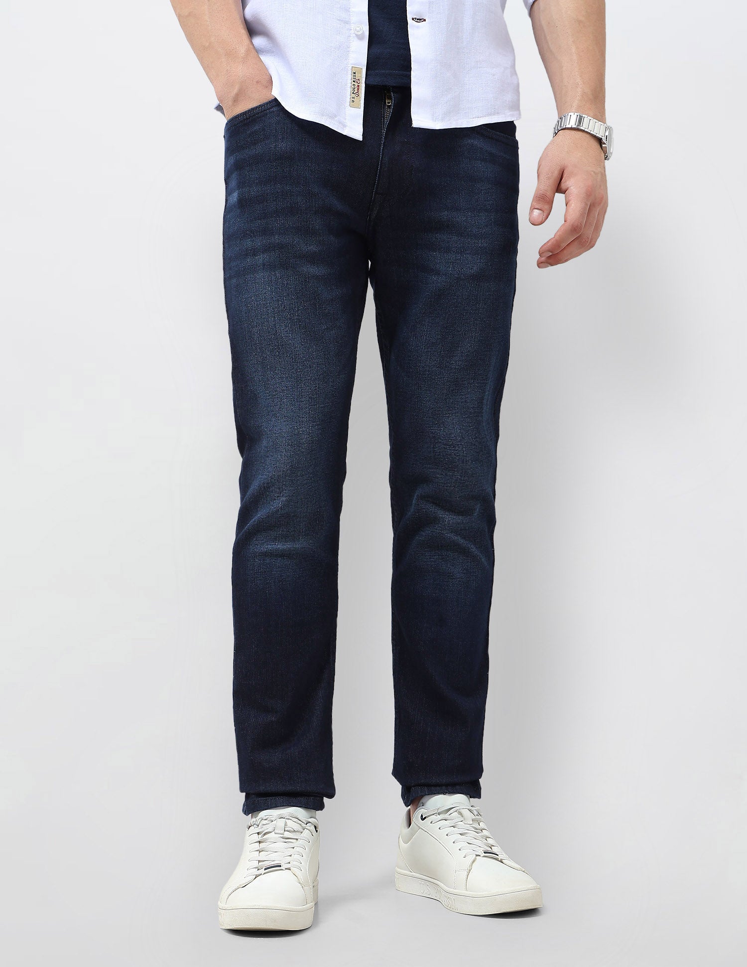 Brandon Slim Tapered Fit Mid Rise Jeans