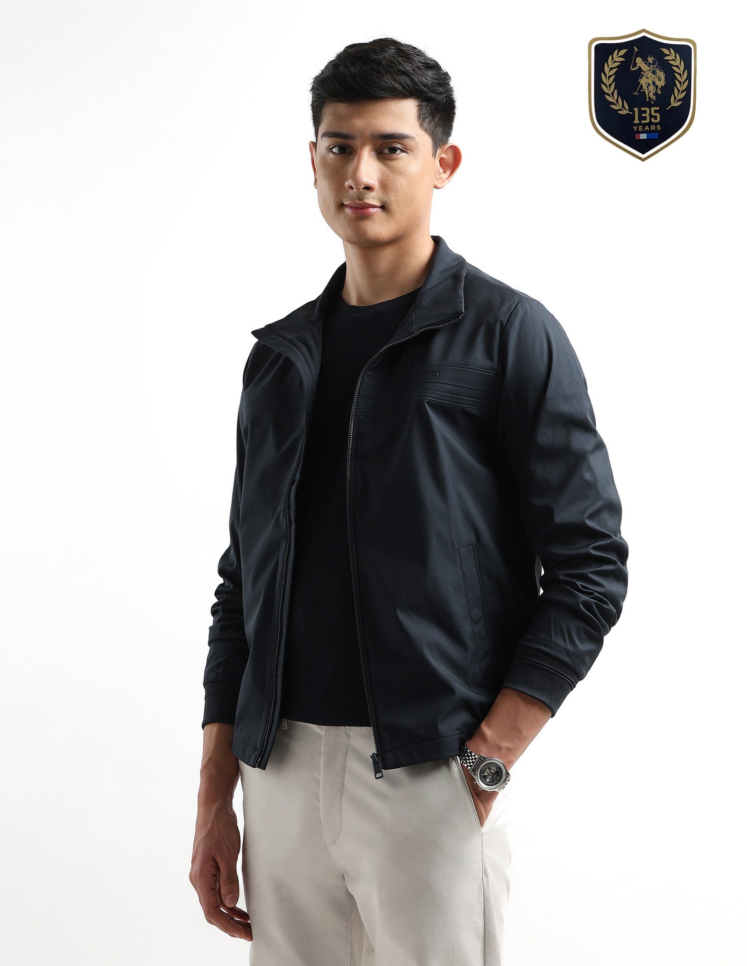 Solid Regular Fit Jacket