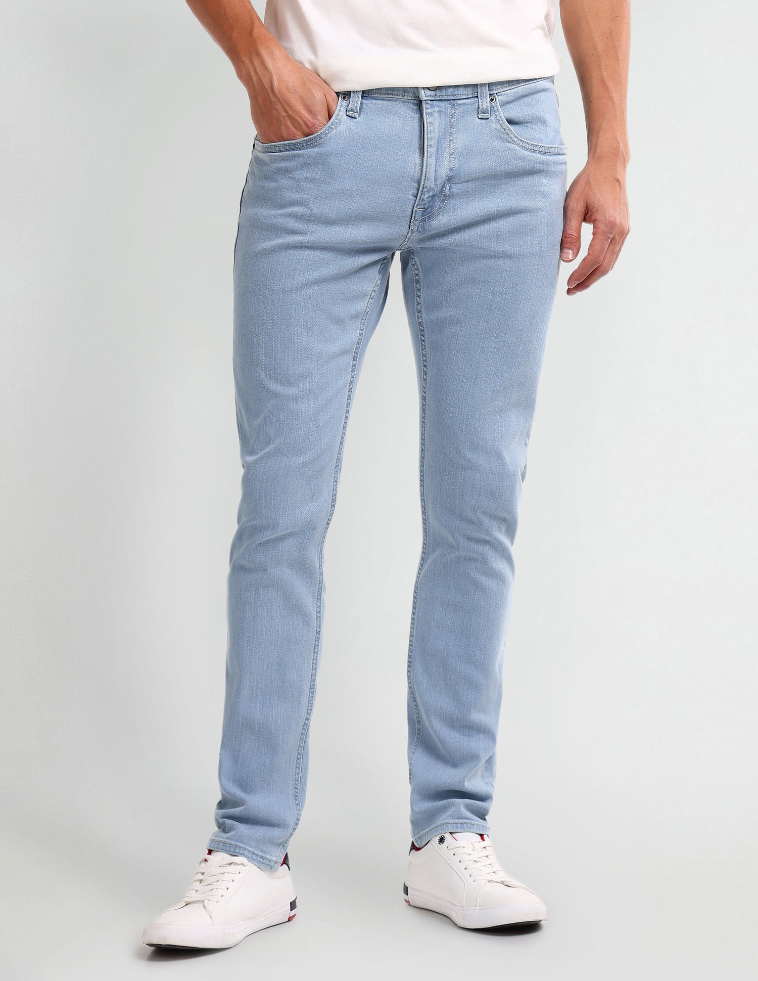Brandon Slim Tapered Blue Jeans Blue - U.S. Polo Assn. India | Large