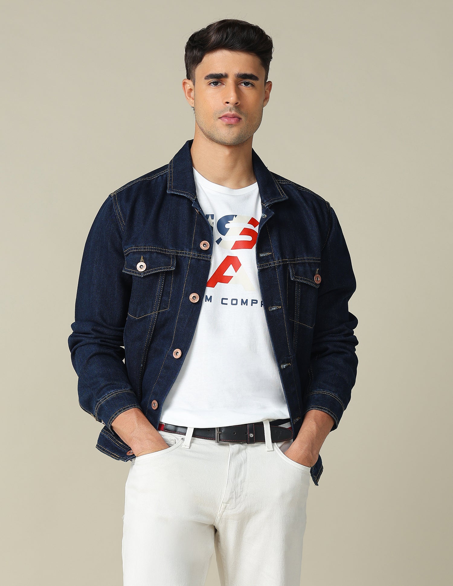 Muscle Fit Brand Printed T- Shirt