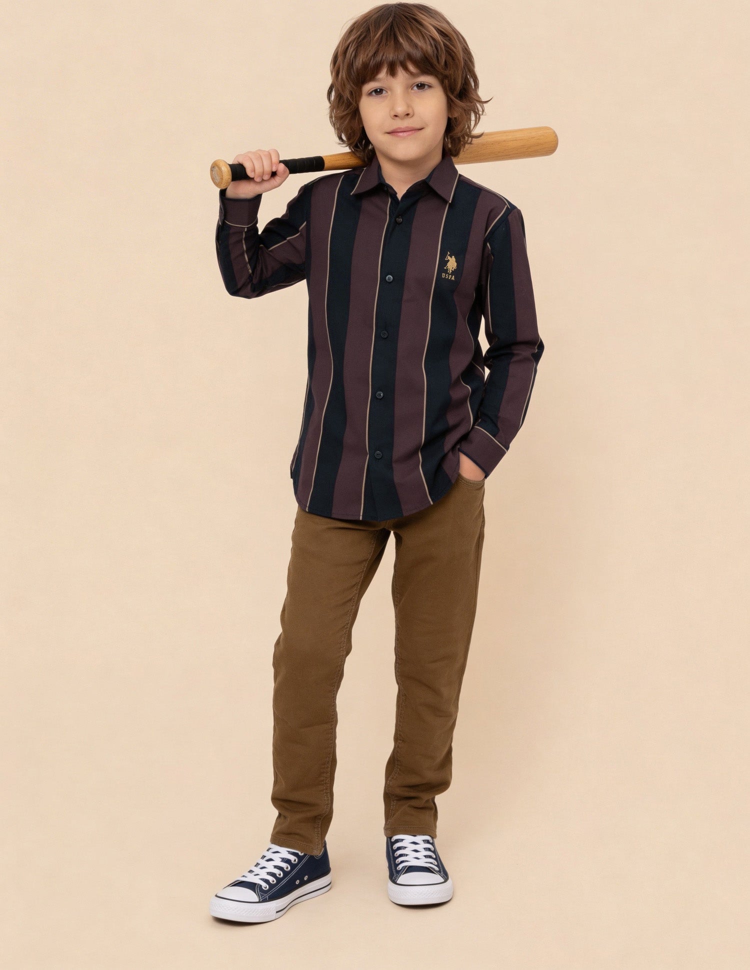 Vertical Striped Regular Fit Shirt