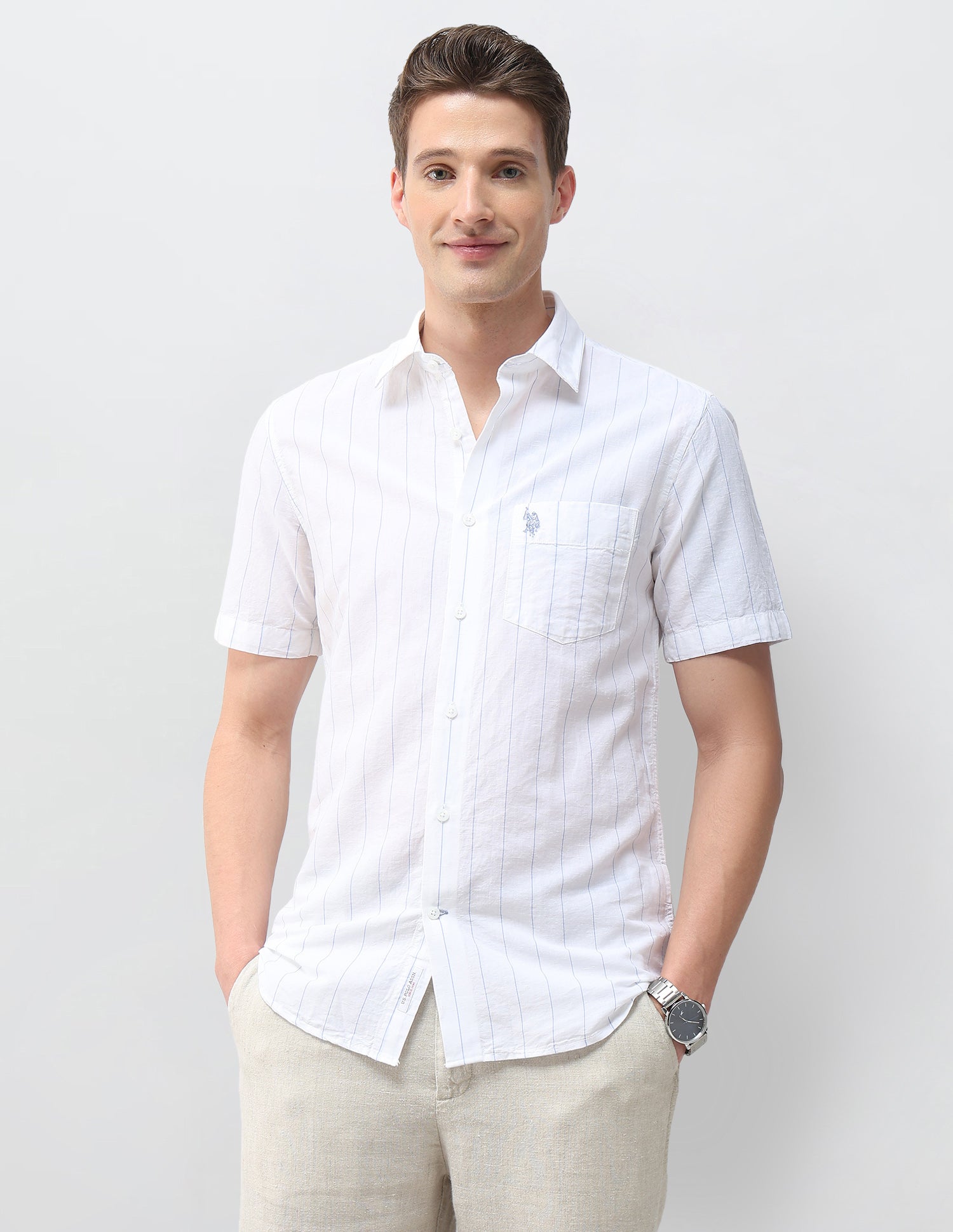 Vertical Striped Regular Fit Shirt