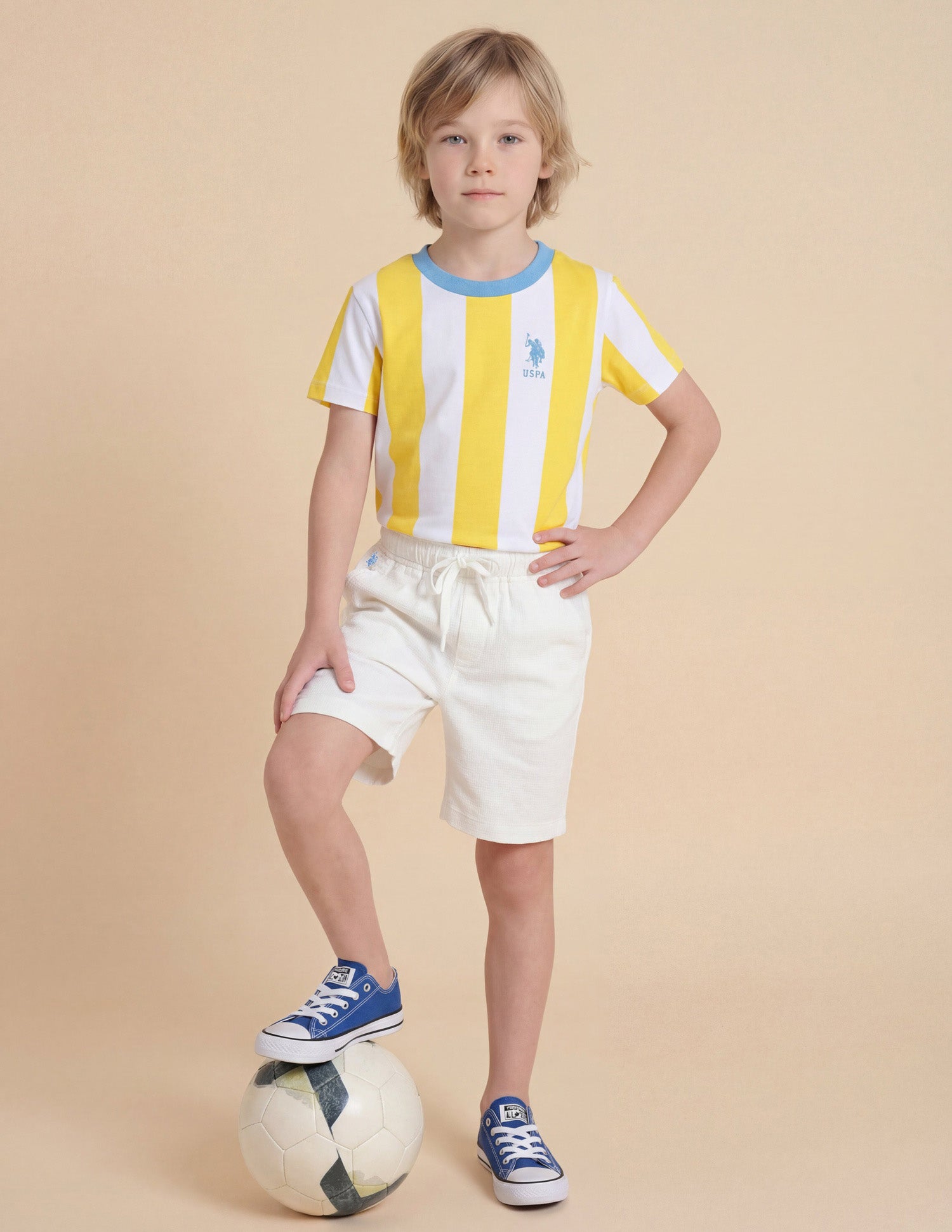 Boys Relaxed Fit Textured Shorts