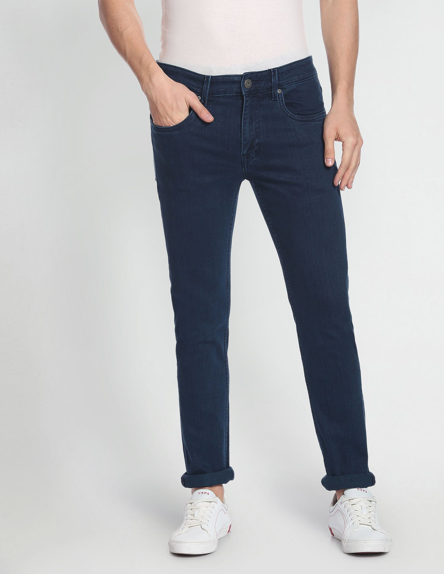 Regallo Skinny Super Soft Jeans Indigo - U.S. Polo Assn. India | Large