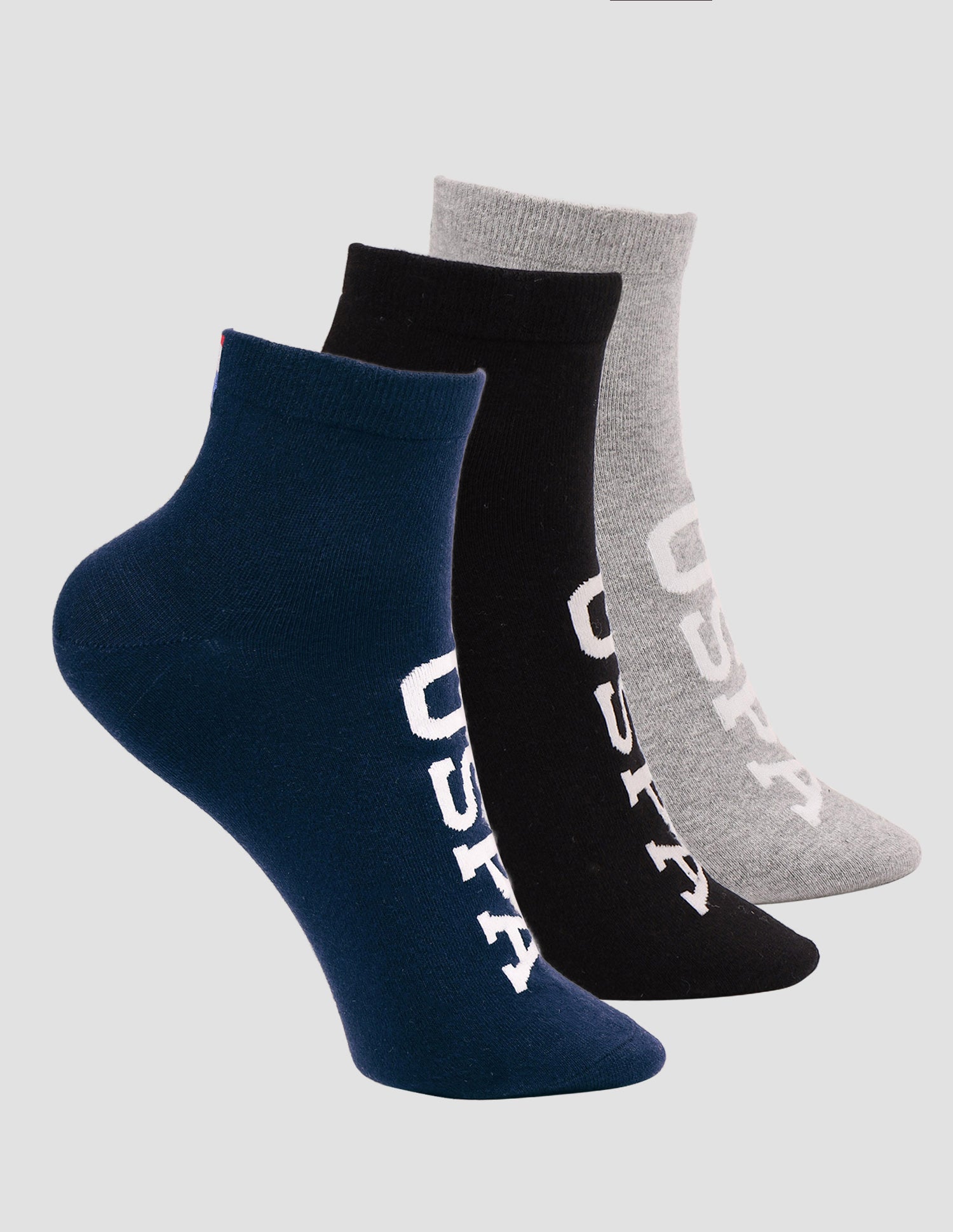 Brand Printed Cotton Stretch ES007 Socks - Pack Of 3