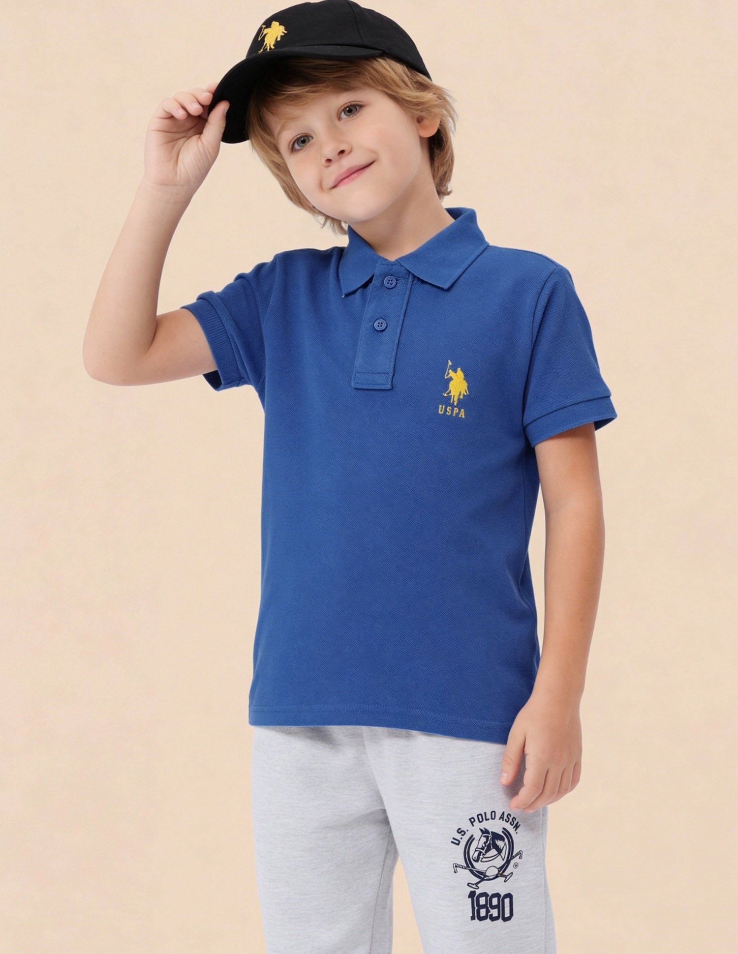 Pure Cotton Solid Polo Shirt