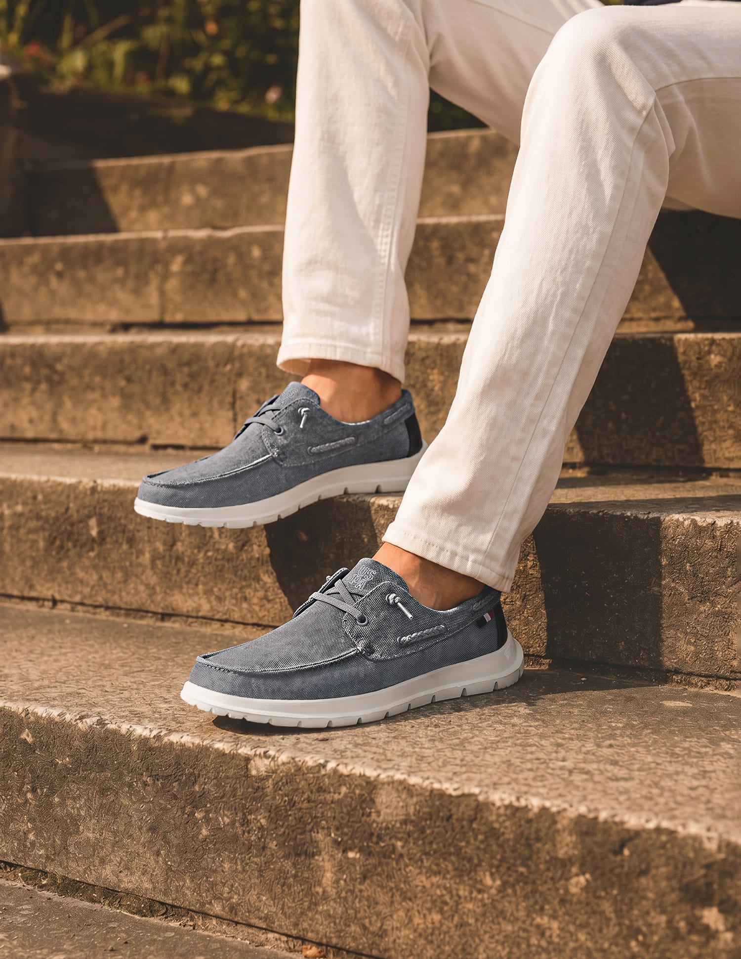Round Toe Slip Ons Nero Sneakers Blue - U.S. Polo Assn. India | Large