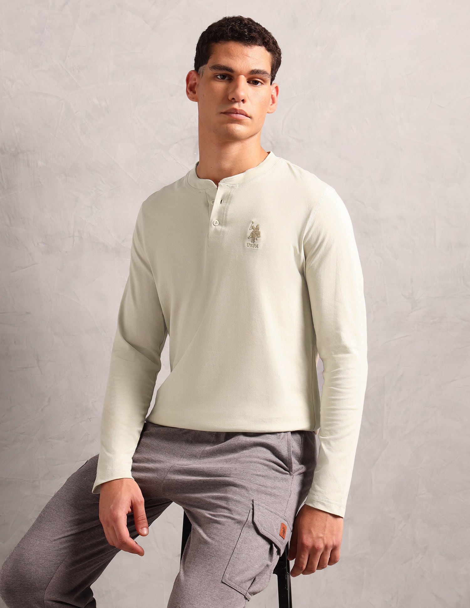 Pure Cotton I694 Lounge Henley T-Shirt - Pack Of 1