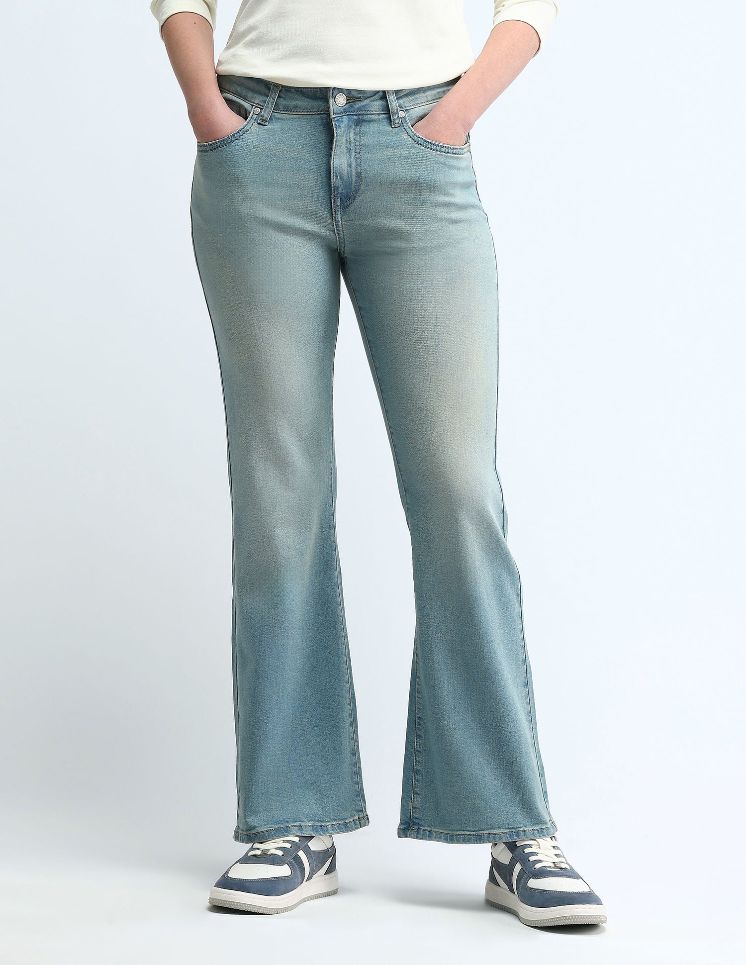Mid Rise Bootcut Jeans Blue - U.S. Polo Assn. India | Large
