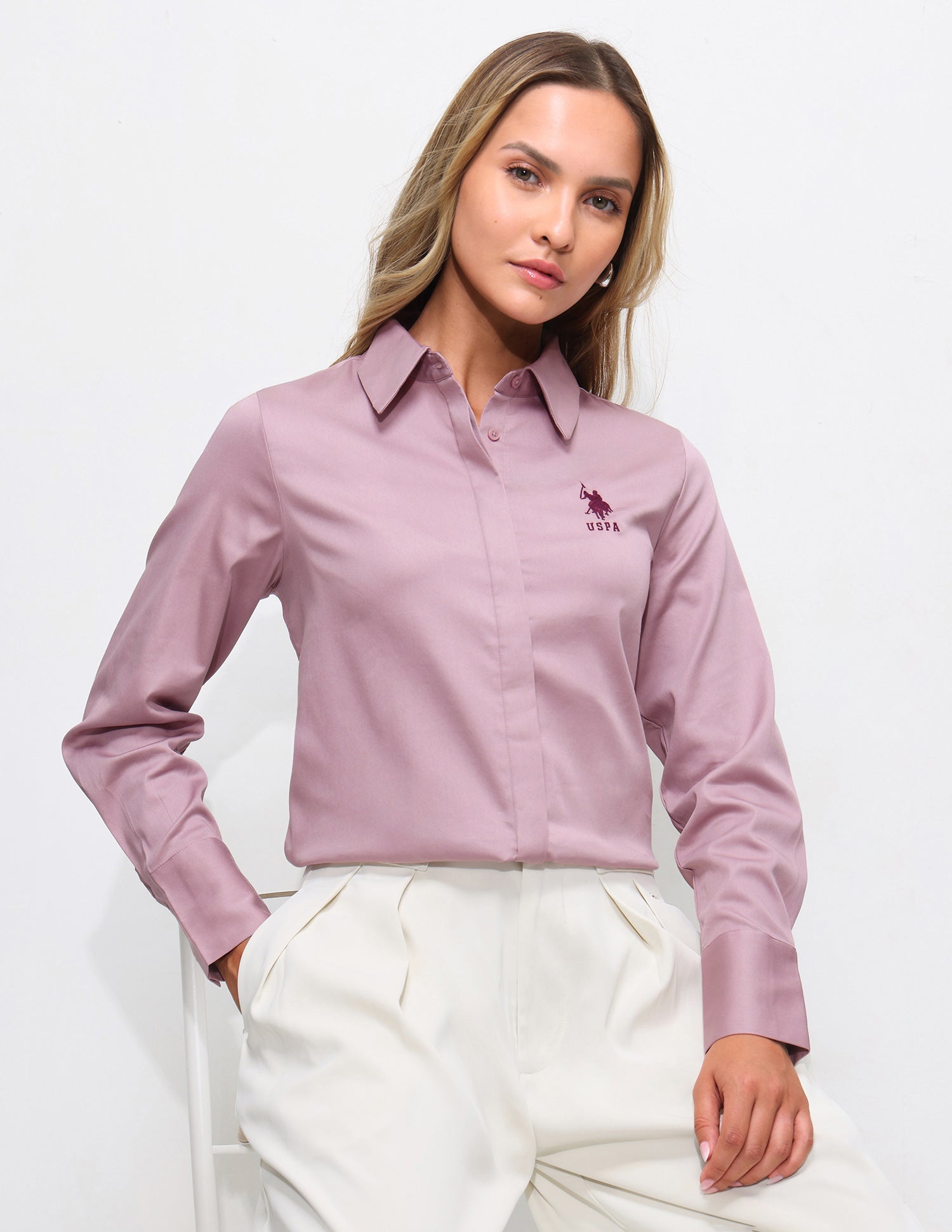 Regular Fit Satin Shirt