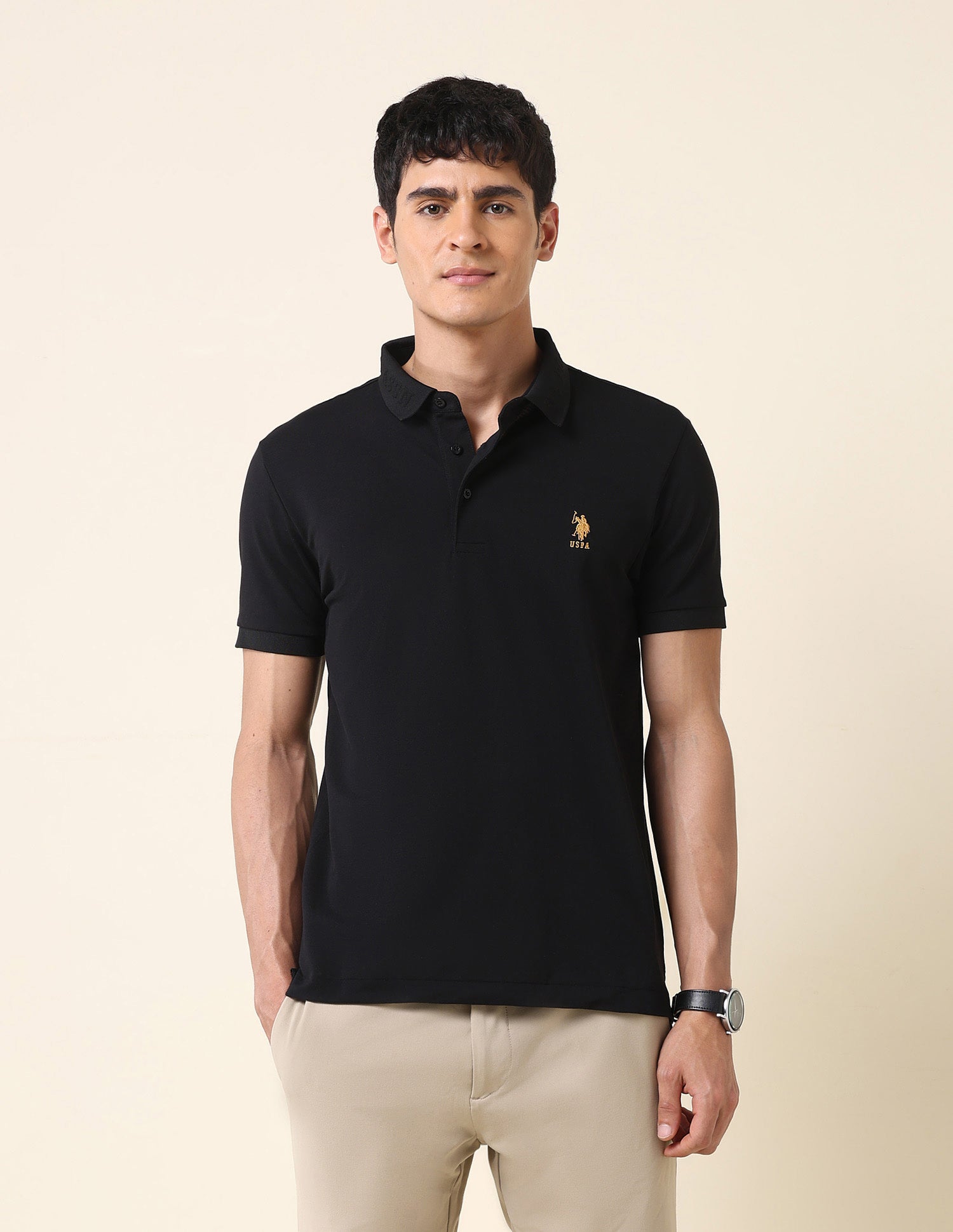 Solid Slim Fit Polo Shirt