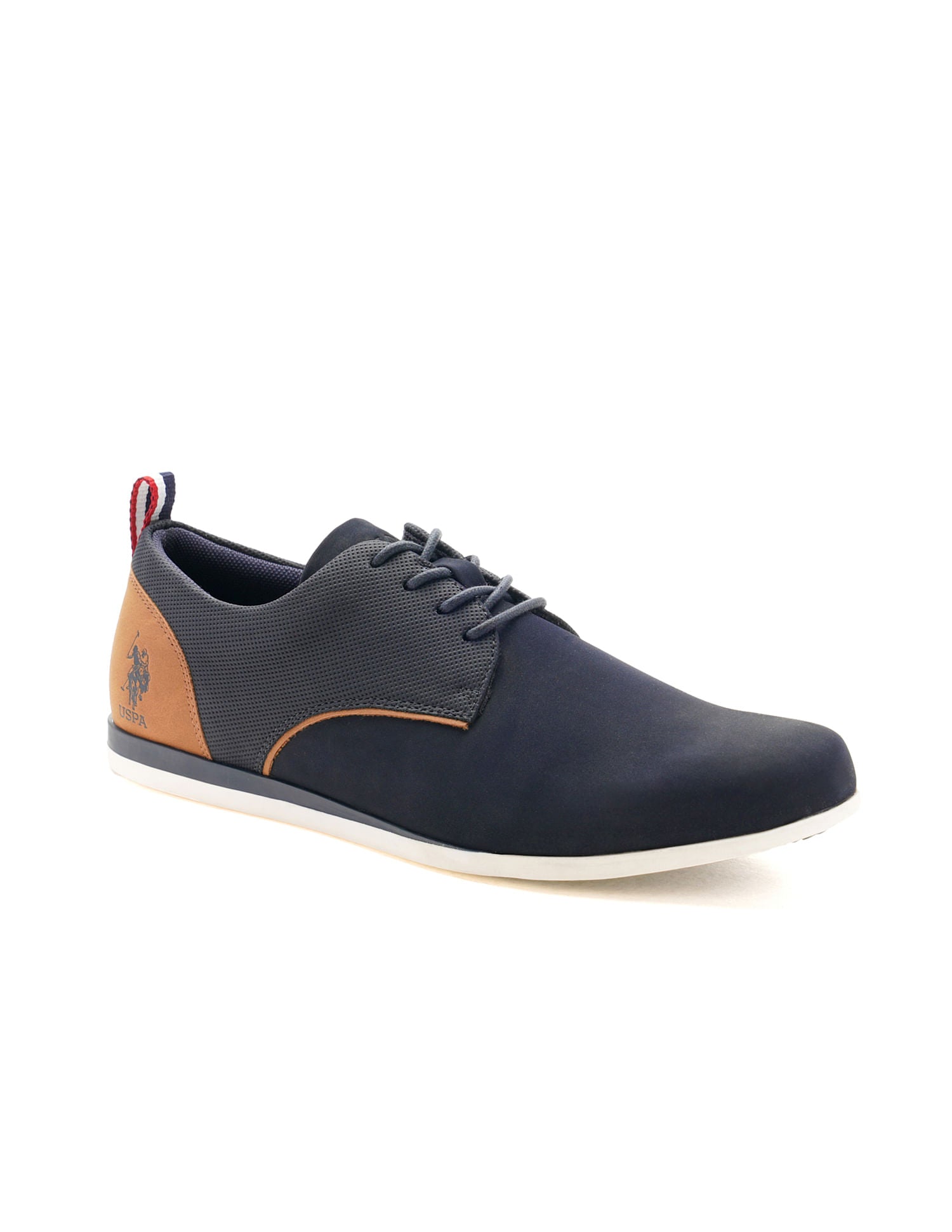 Men Darryl 2.0 Navy Work Casuals Lace Up Shoes Navy - U.S. POLO ASSN. | Large