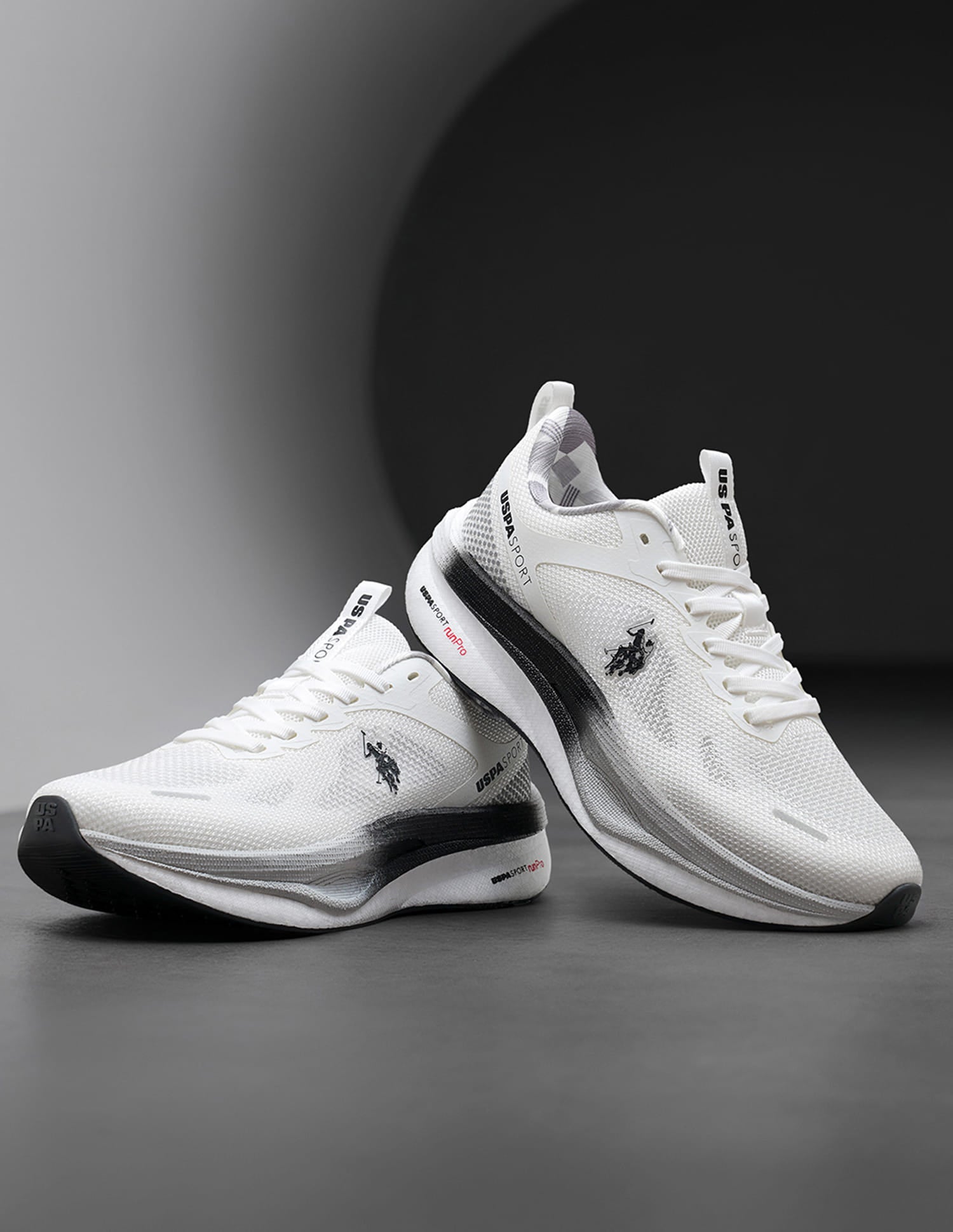 Men Werner USPA Sport Runpro Running Shoes White - U.S. Polo Assn. India | Large