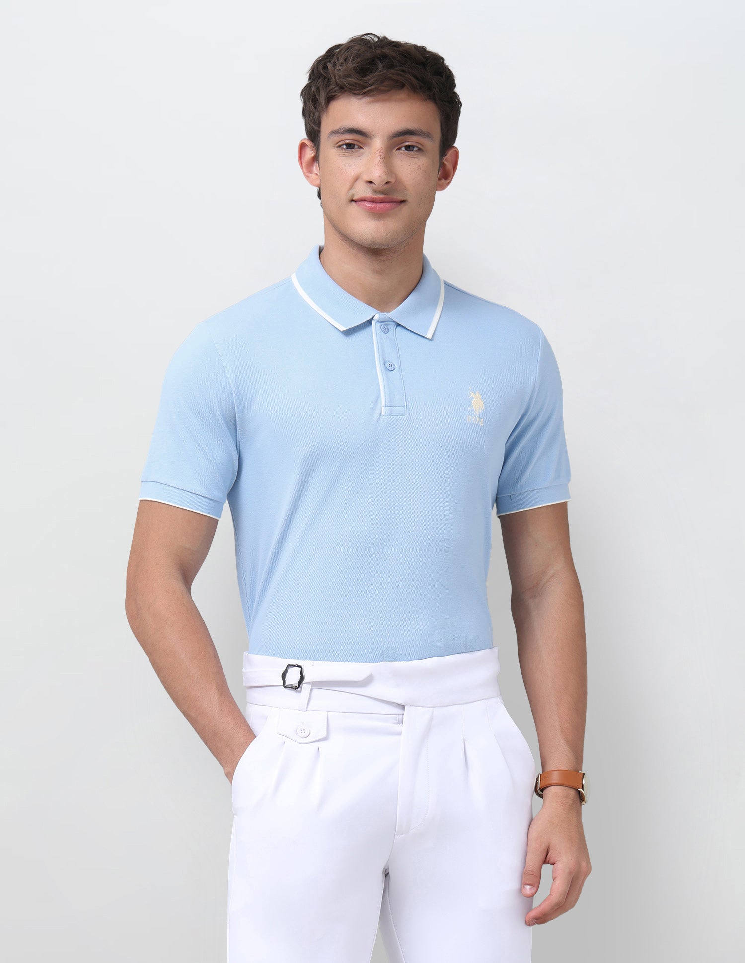 Solid Regular Fit Polo Shirt