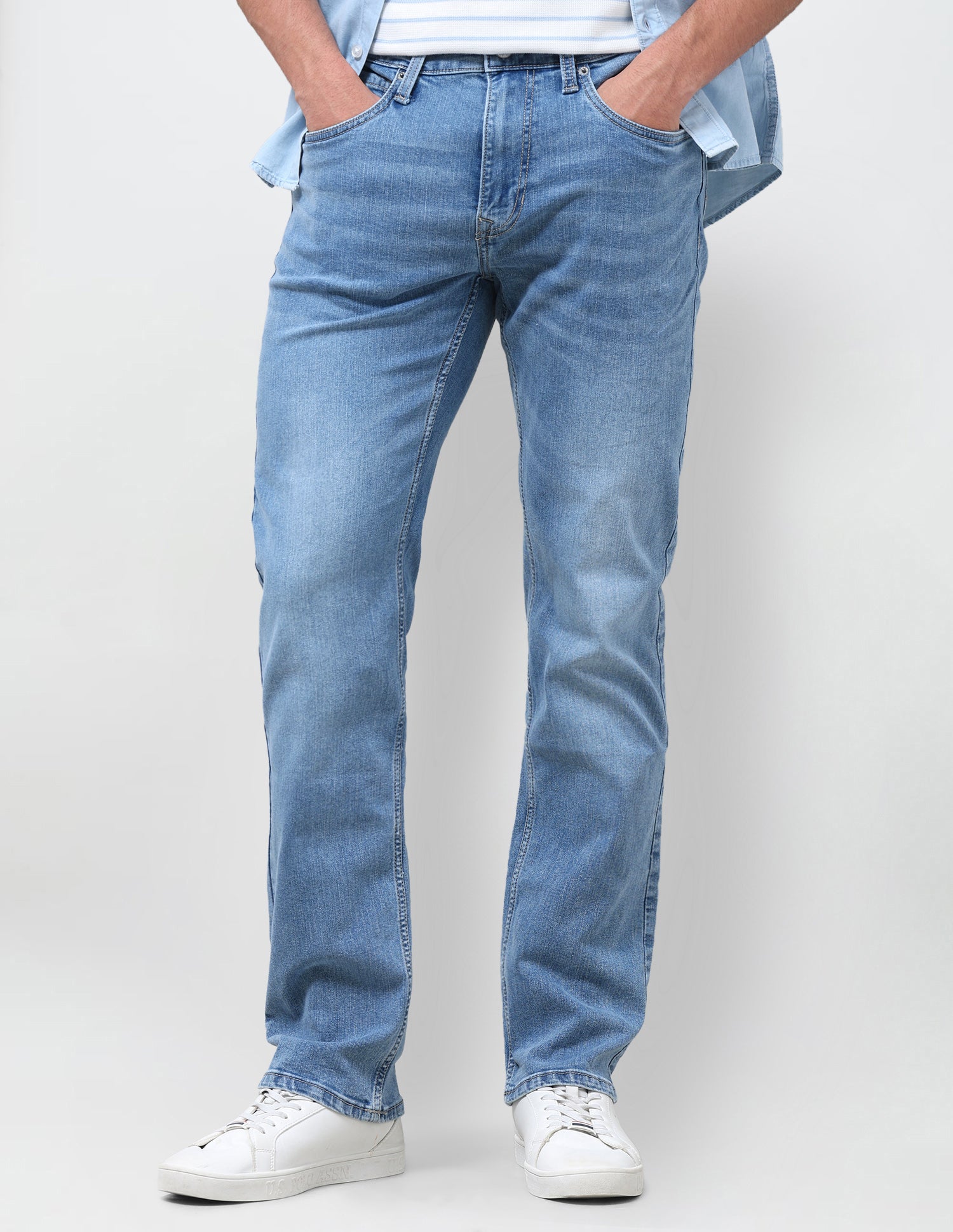 Harold Slim Straight Fit Blue Jeans