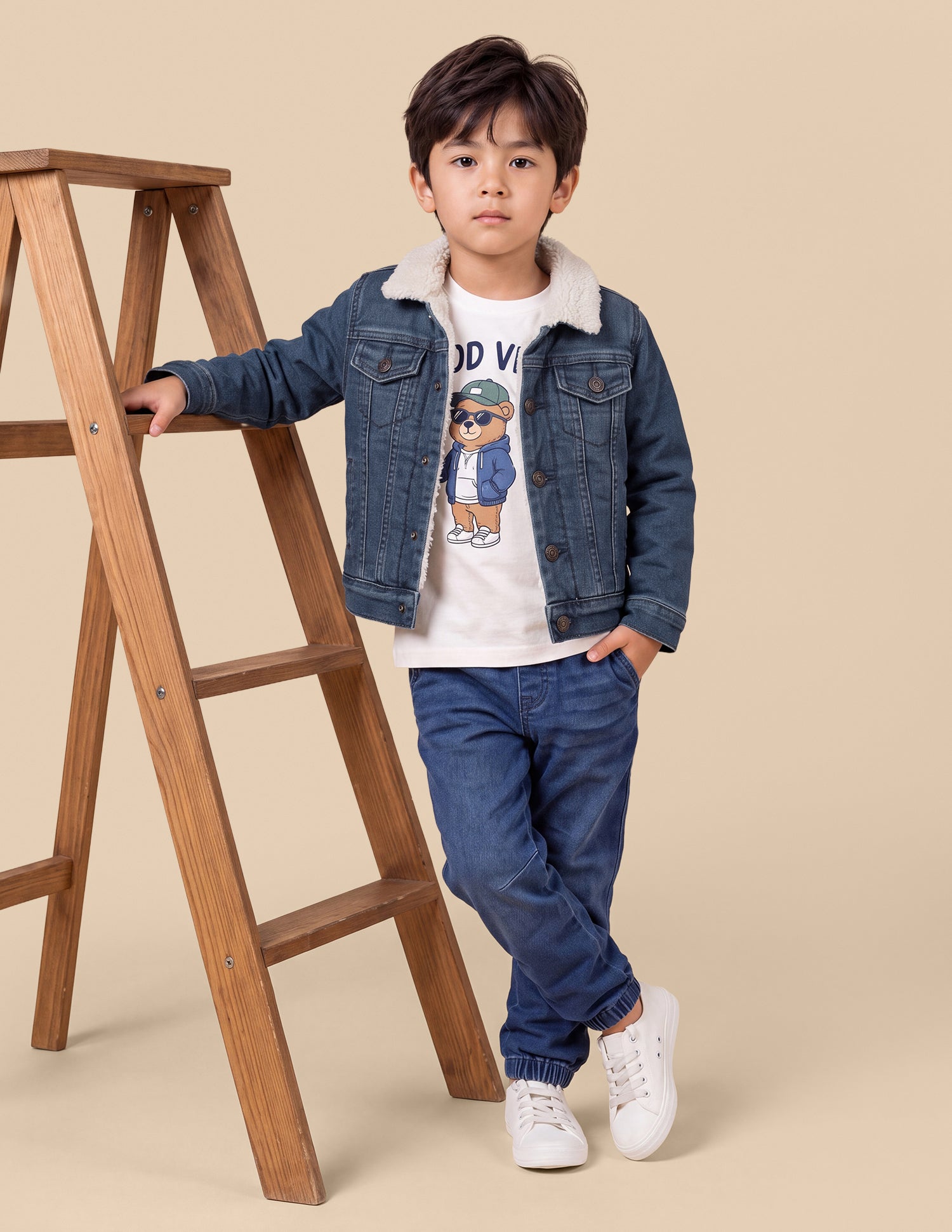 Solid Regular Fit Denim Jacket Blue - U.S. Polo Assn. India | Large