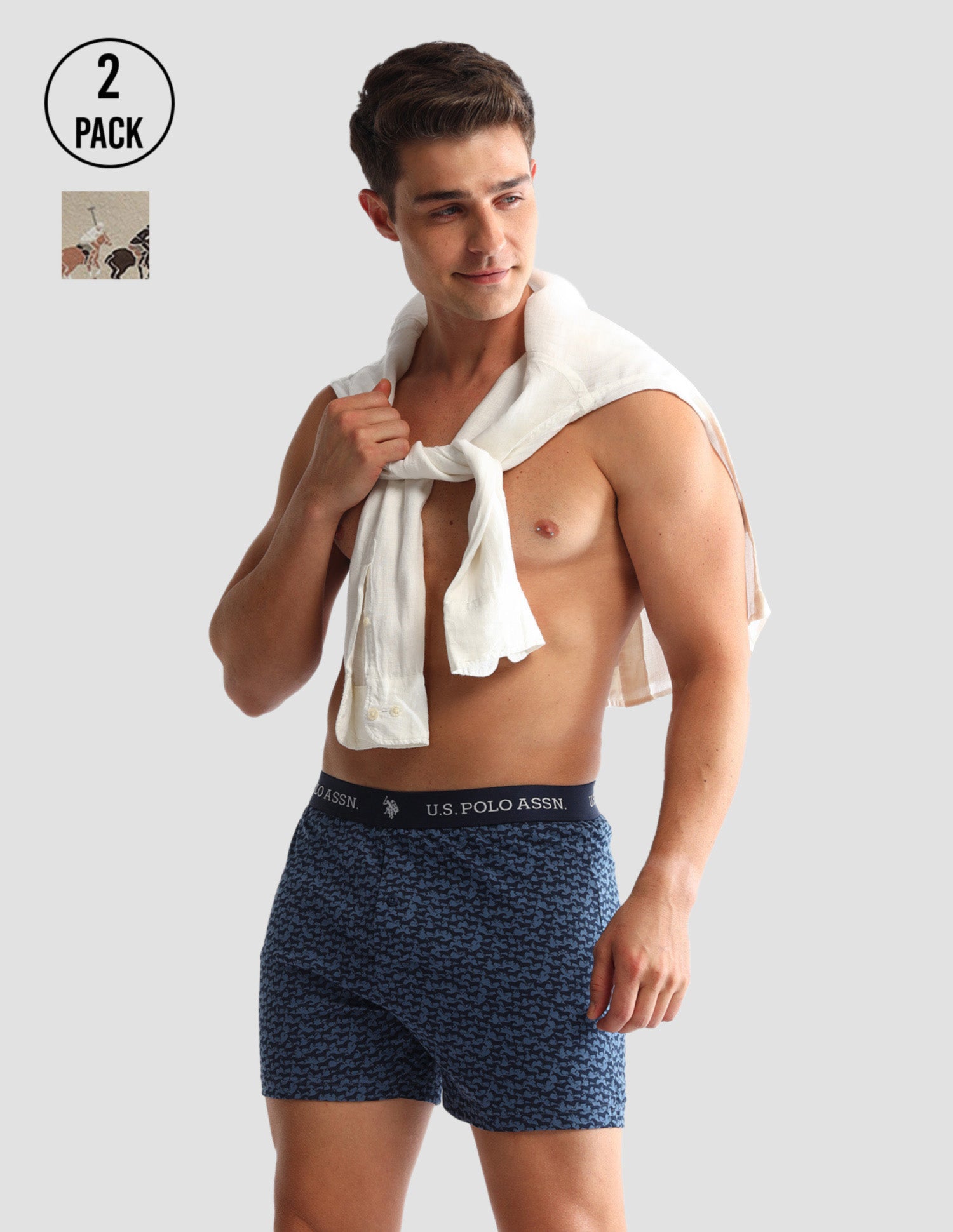 Printed Cotton OEX09 Boxers - Pack Of 3