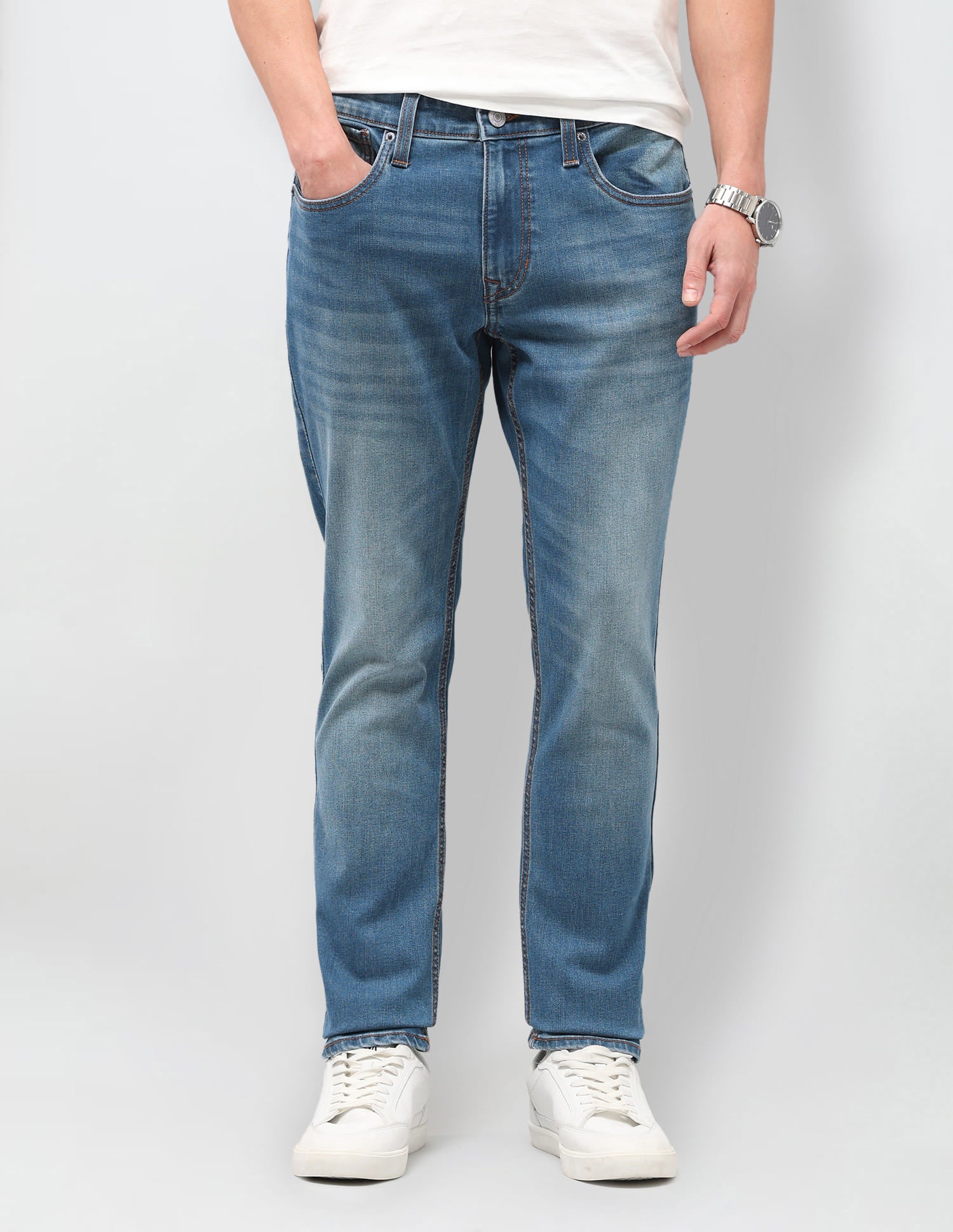 Solid Slim Fit Jeans Blue - U.S. Polo Assn. India | Large