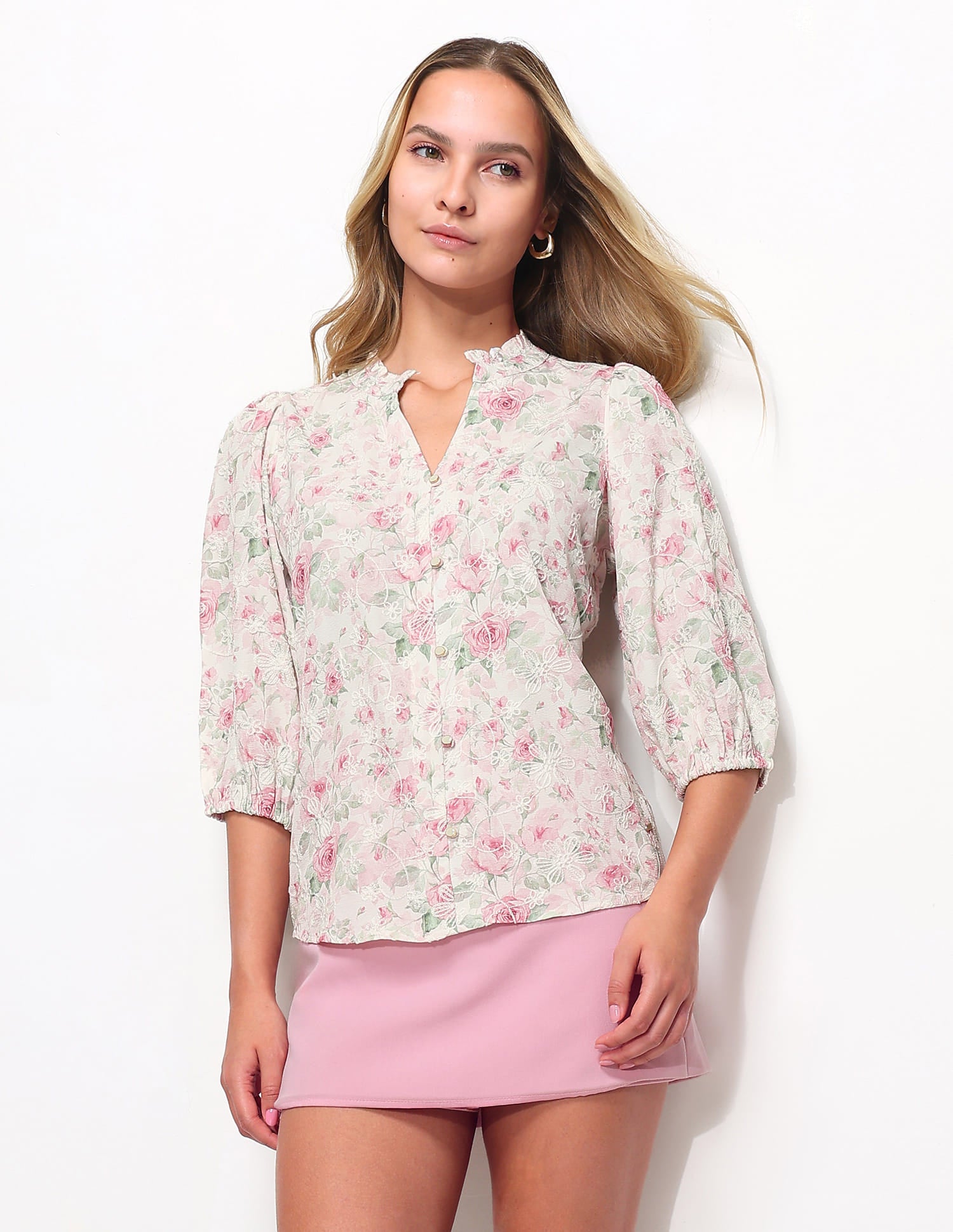 Floral Printed Regular Fit Top