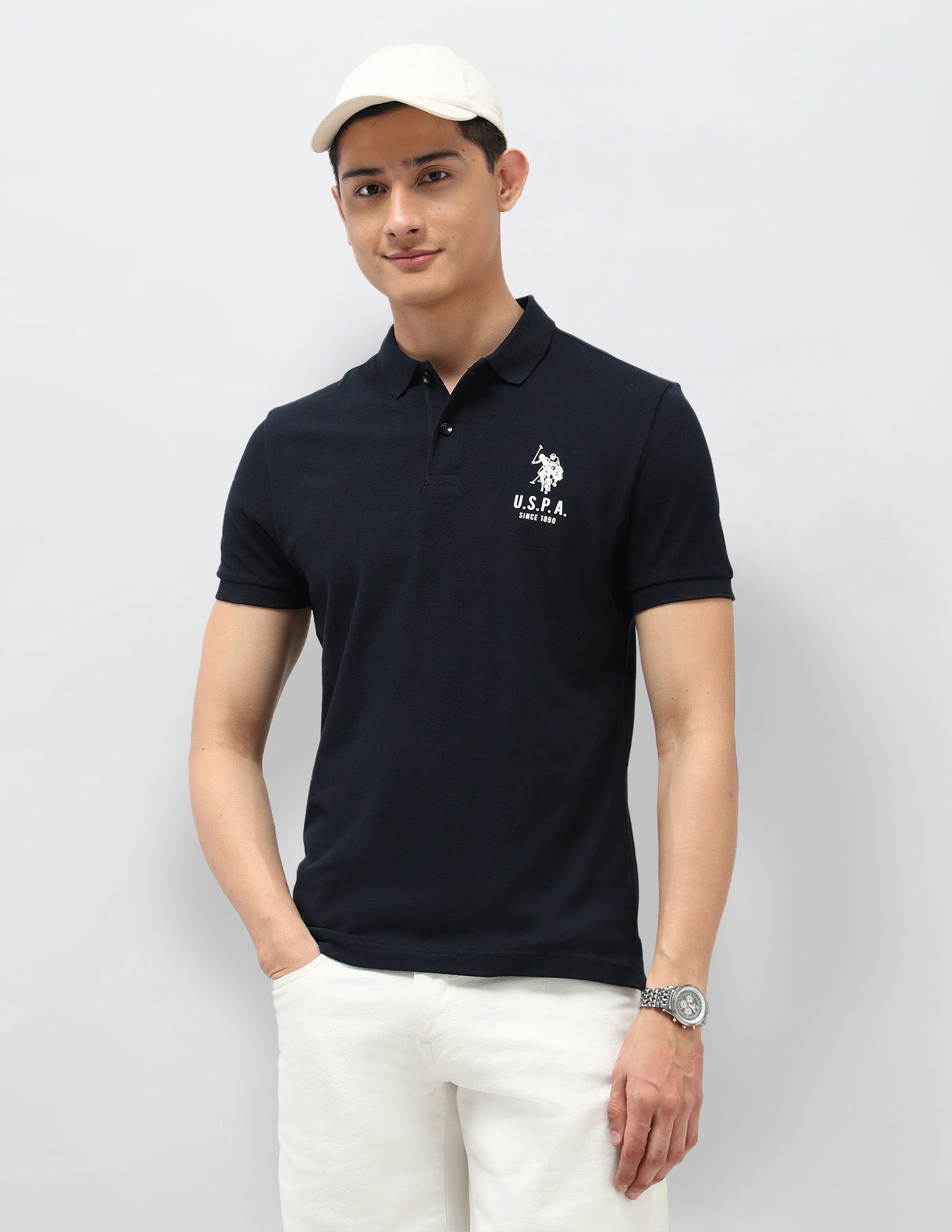 Pure Cotton Muscle Fit Polo Shirt
