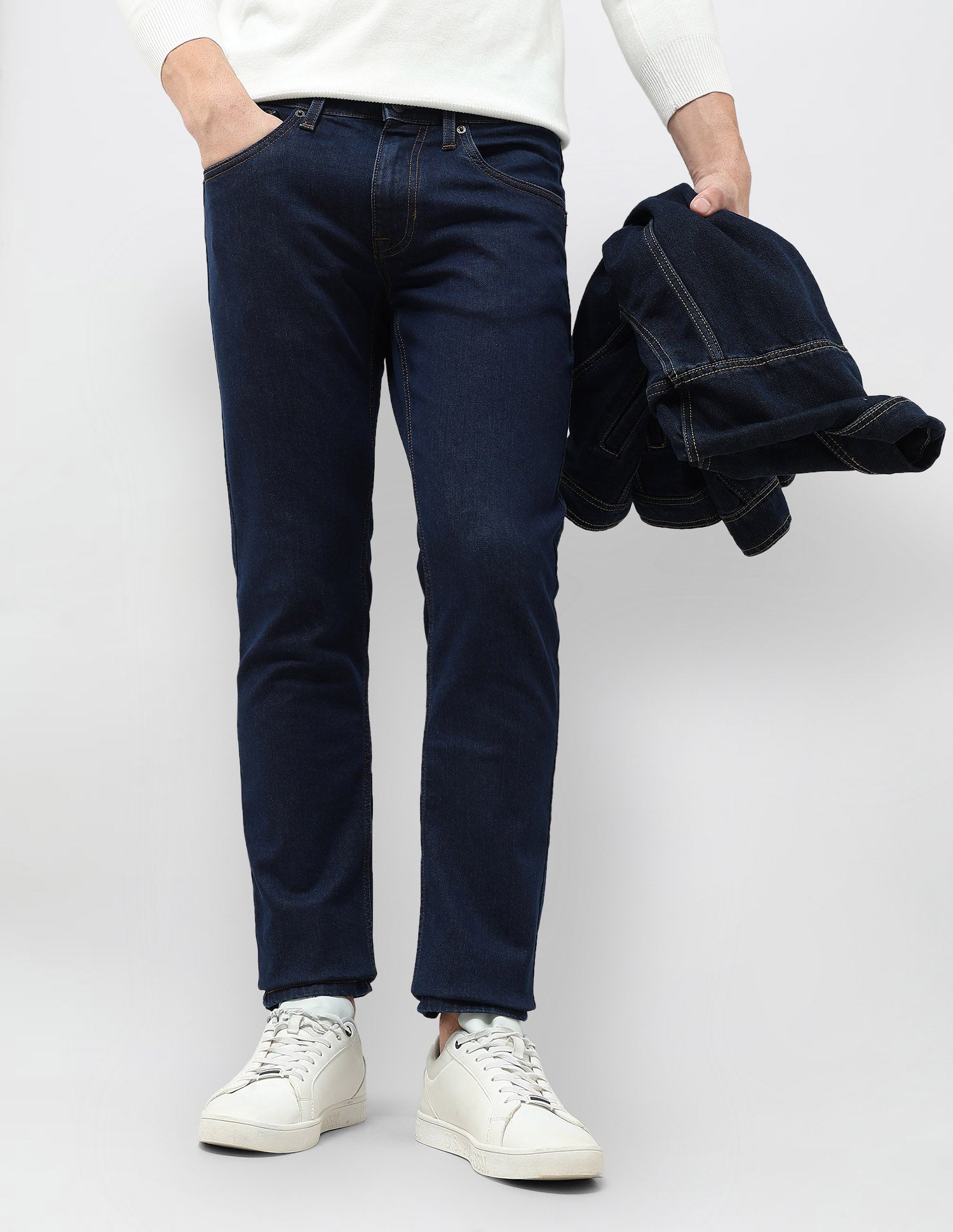 Brandon Slim Tapered Fit Mid Rise Jeans