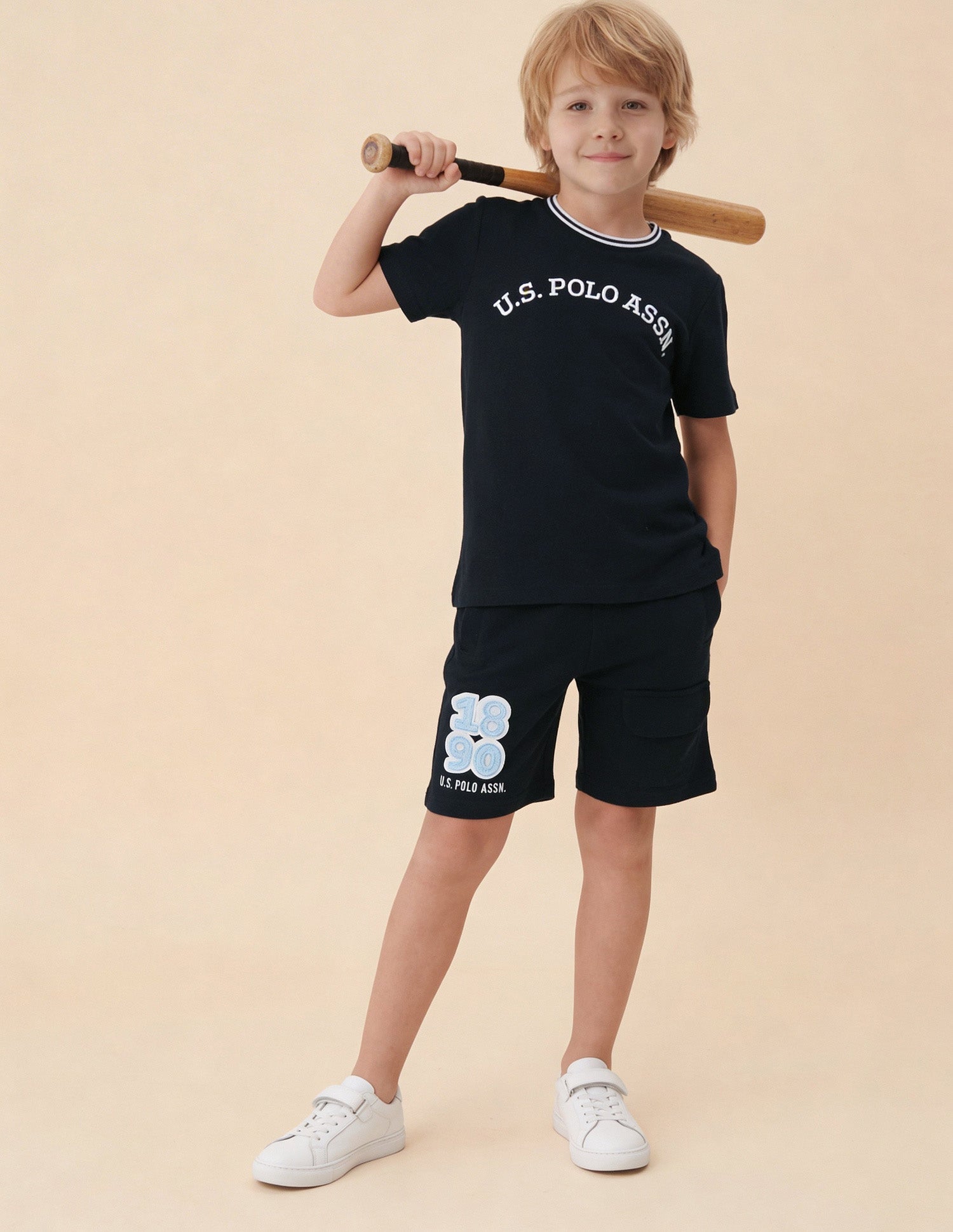 Brand Embroidered Regular Fit T-Shirt