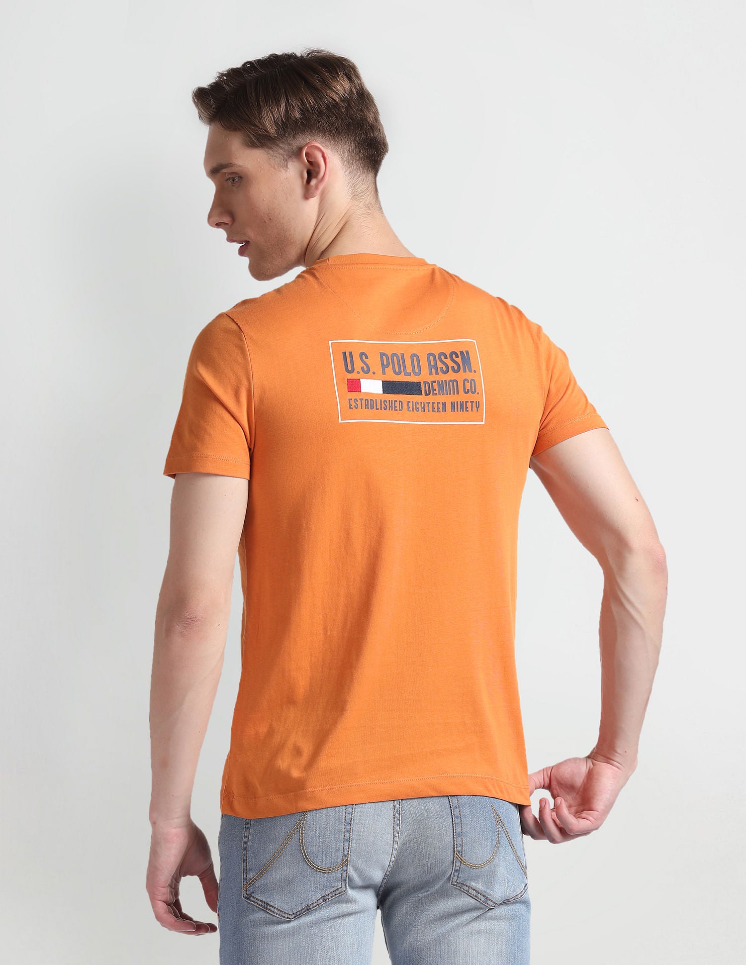 Back Logo Muscle Fit TShirt U.S. Polo Assn. India