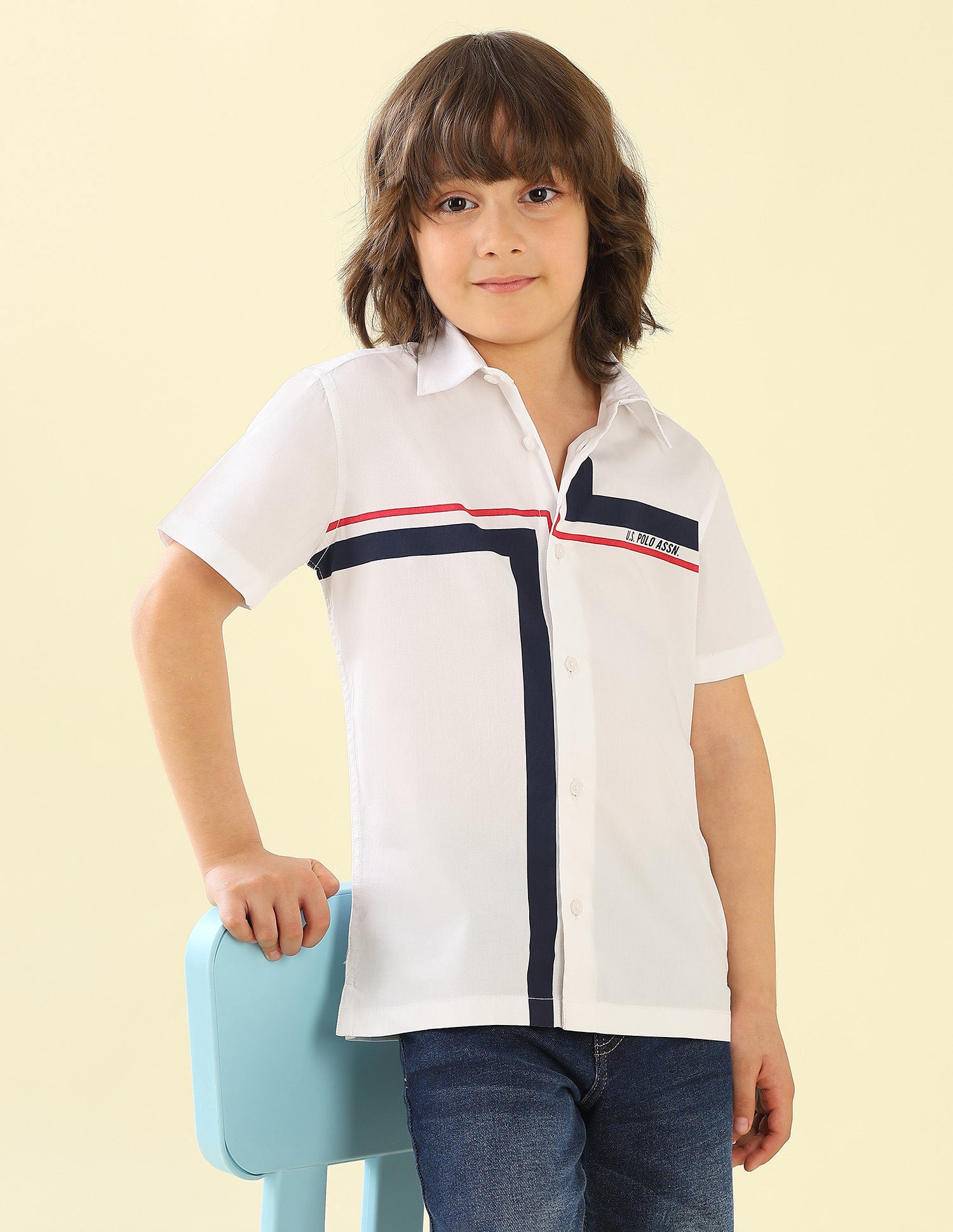 Vertical Striped Regular Fit Shirt