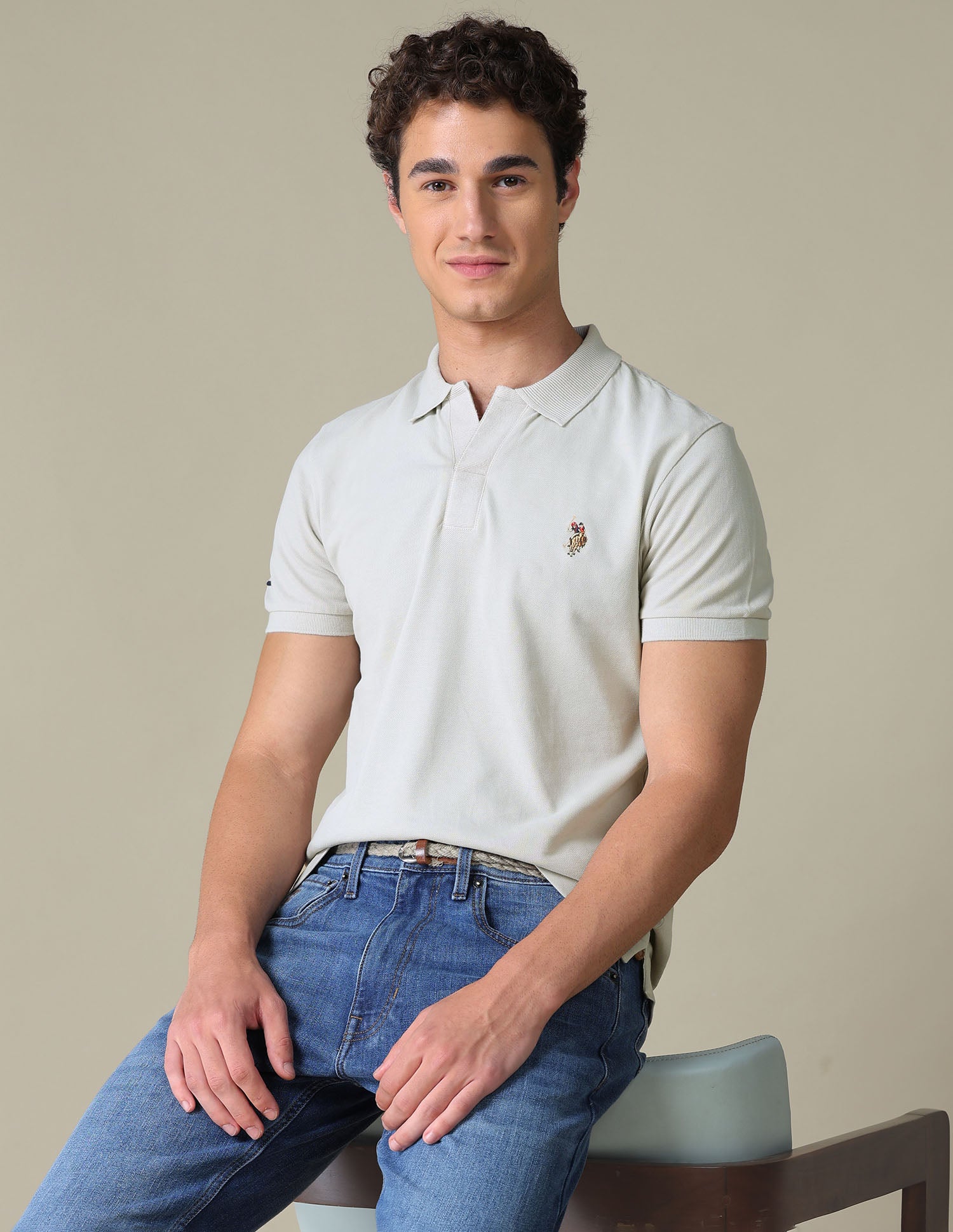 Solid Regular Fit Polo Shirt
