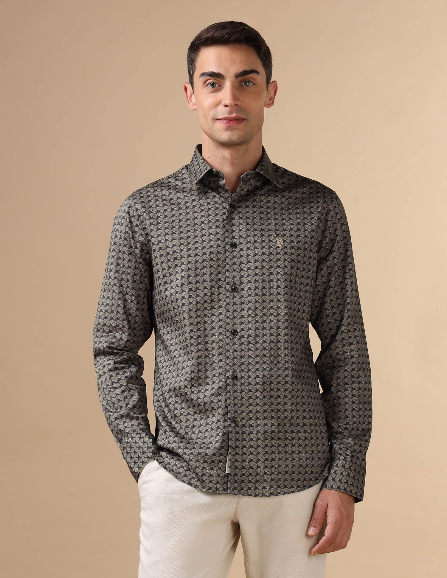 All Over Printed Pure Cotton Shirt