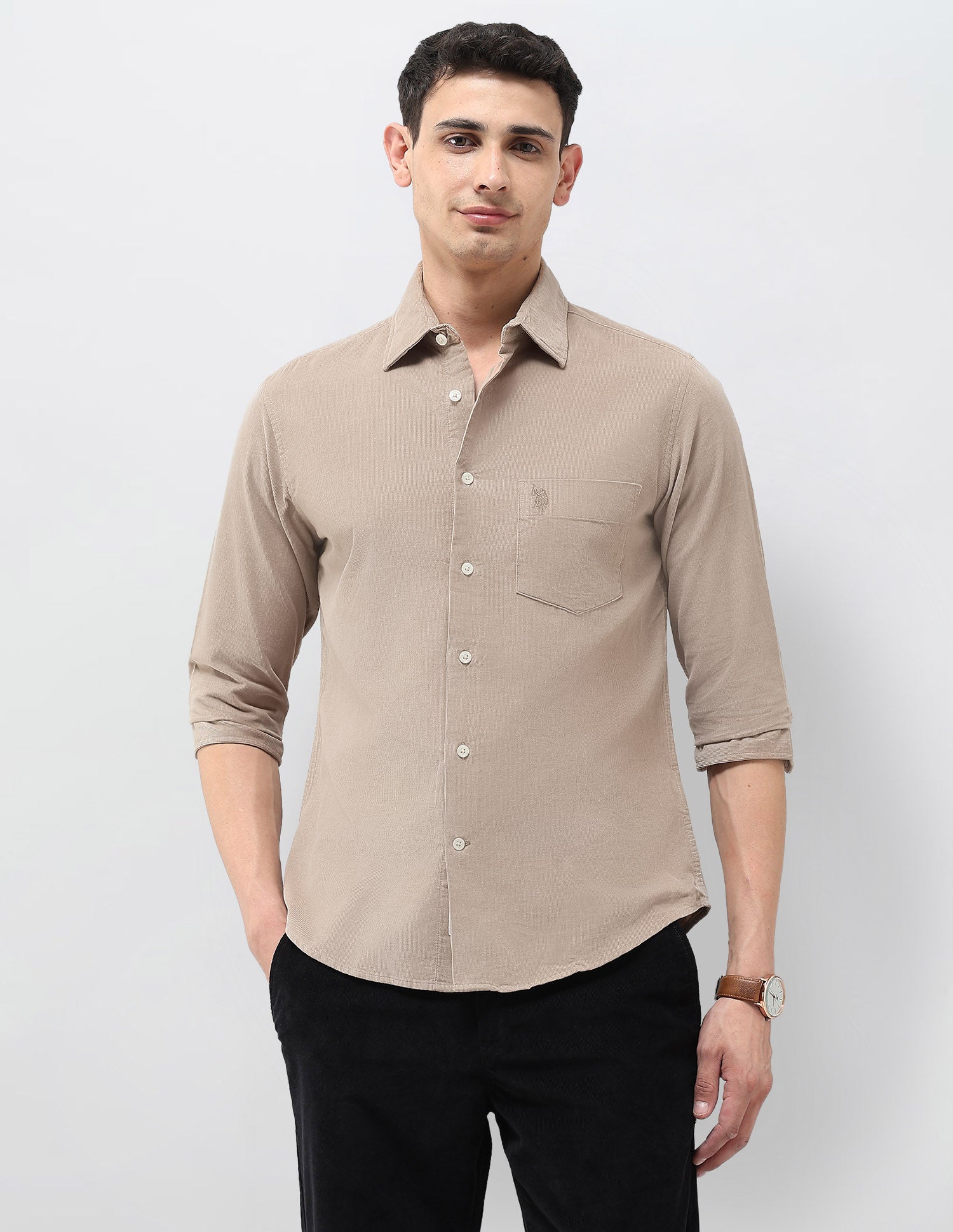 Corduroy Tailored Fit Shirt