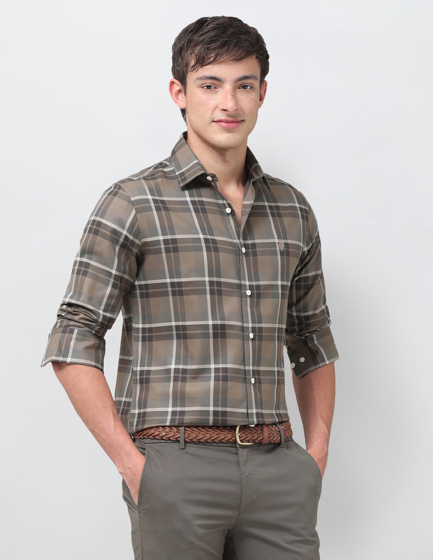 Tartan Checked Twill Shirt