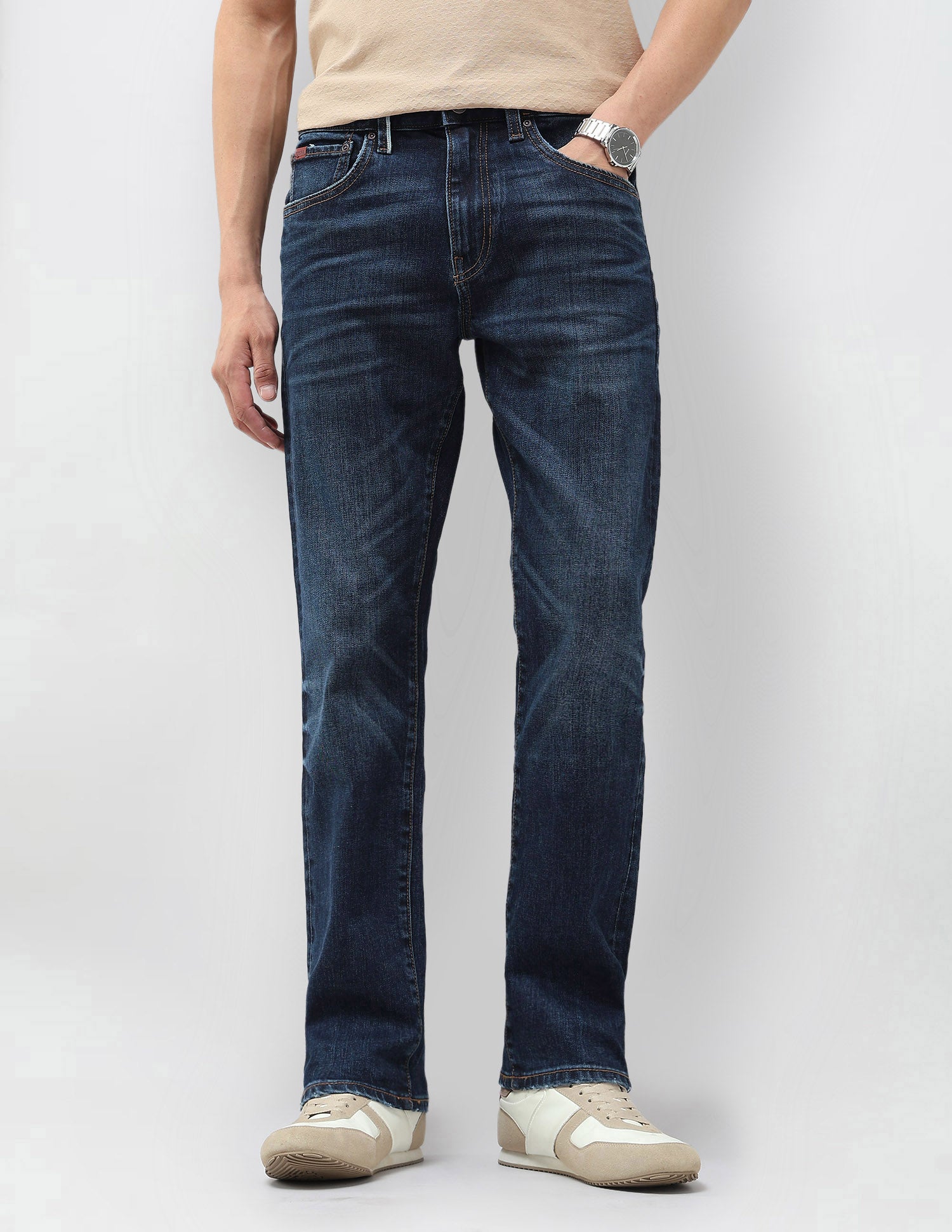 Harold Slim Straight Fit Blue Jeans Blue - U.S. POLO ASSN. | Large