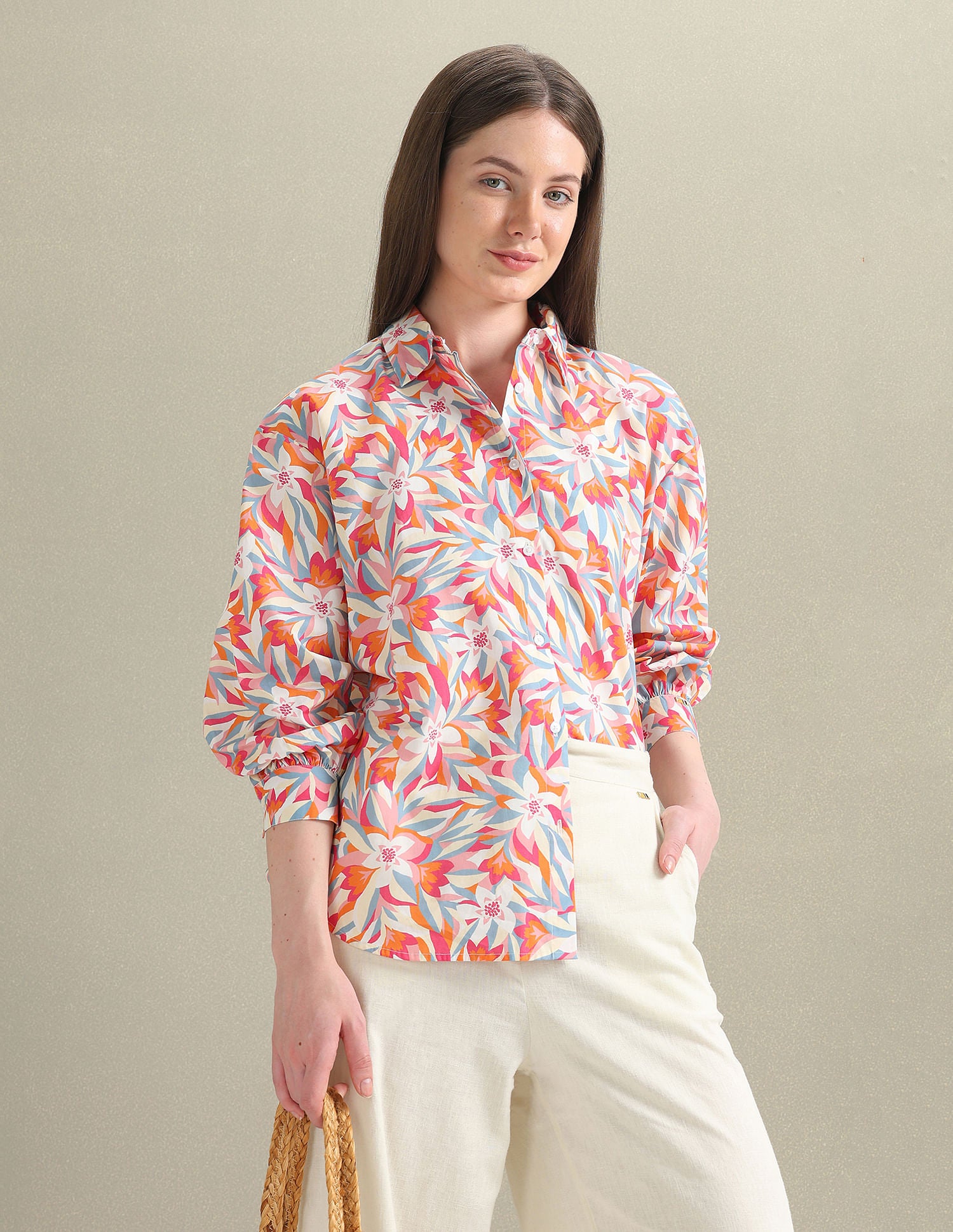 Pure Cotton Floral Shirt