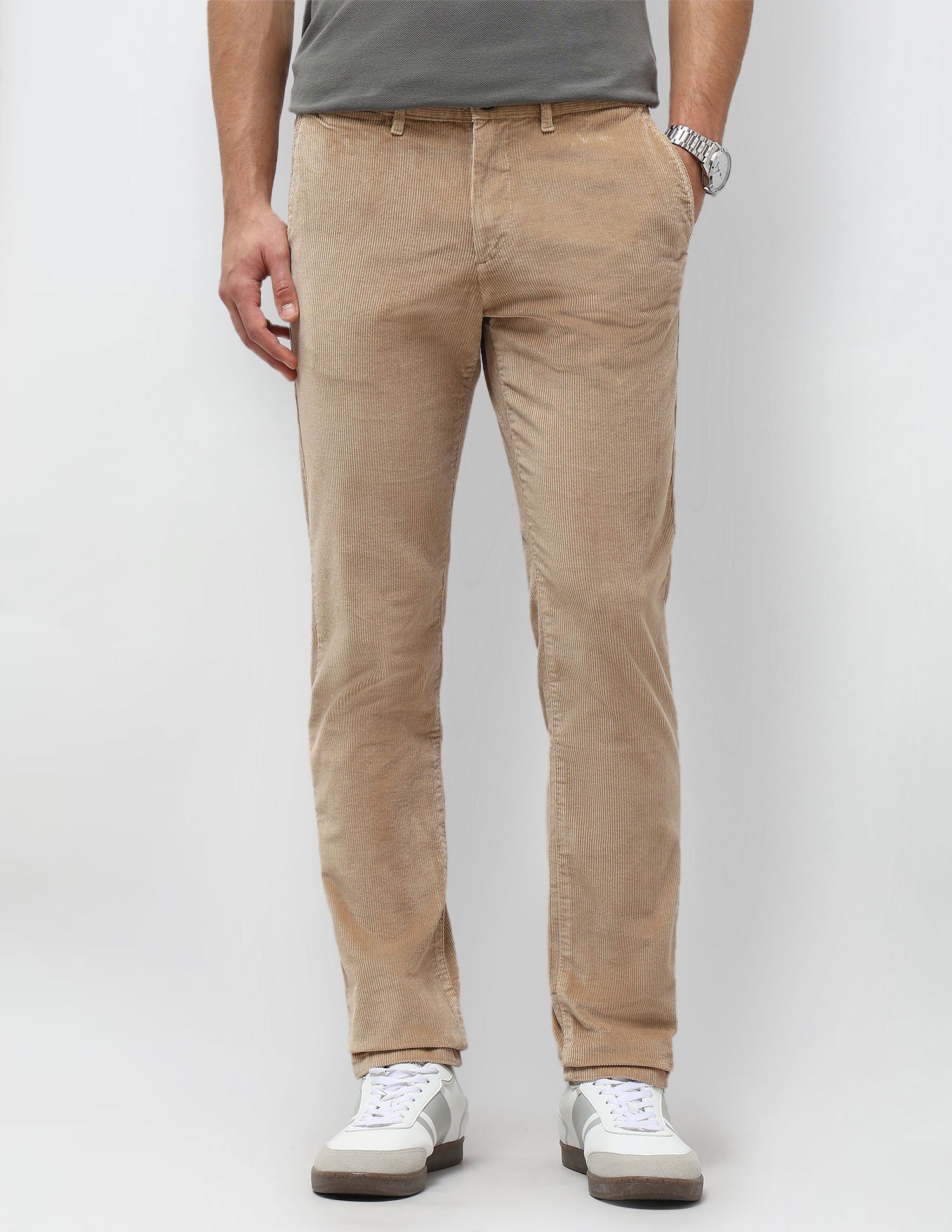 Denver Slim Fit Corduroy Trousers