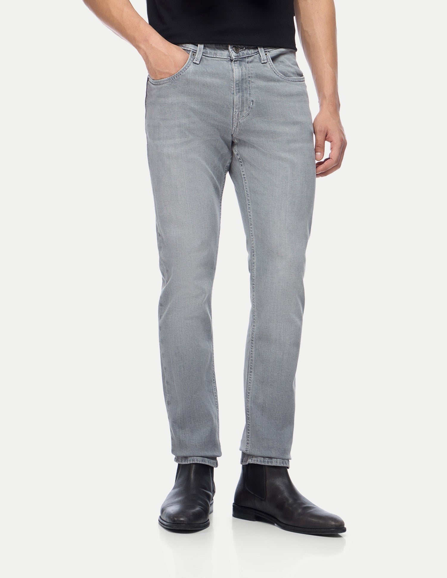 Brandon Slim-Tapered Fit Grey Jeans Washed Grey - U.S. Polo Assn. India | Large