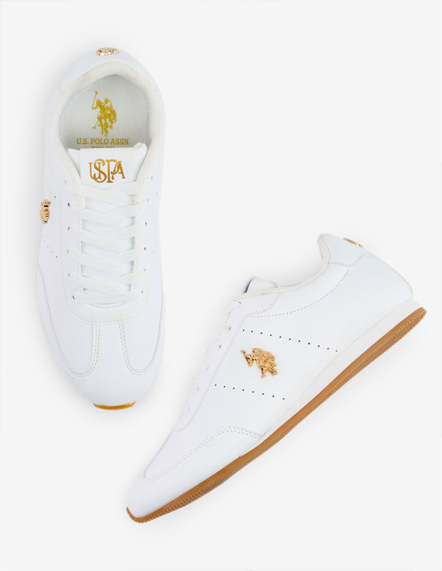 Amelise Lace-Ups Sneakers White - U.S. Polo Assn. India | Large