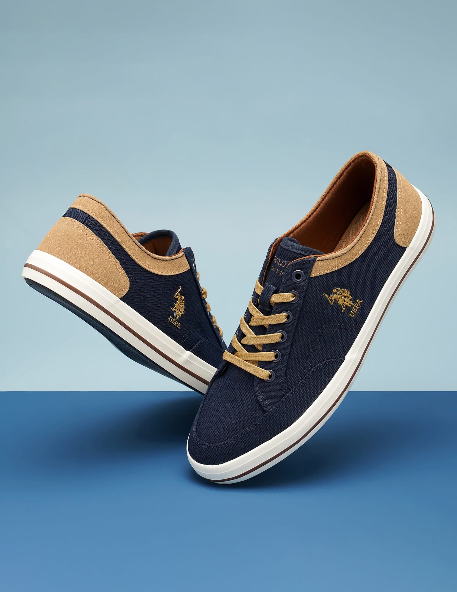 Men Monton 10.0 Colourblocked Sneakers Navy - U.S. Polo Assn. India | Large
