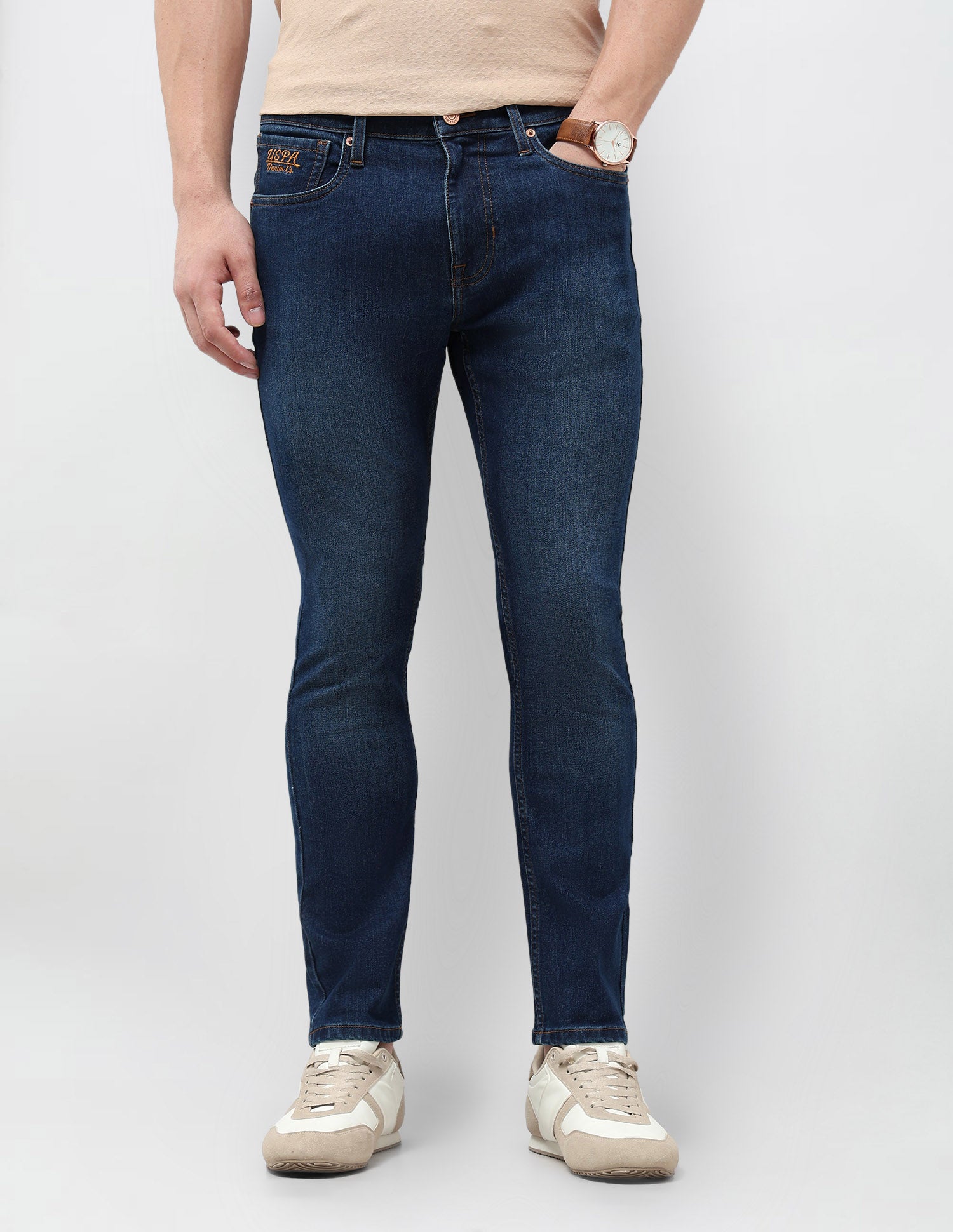 Henry Tapered Fit Stone Washed Jeans