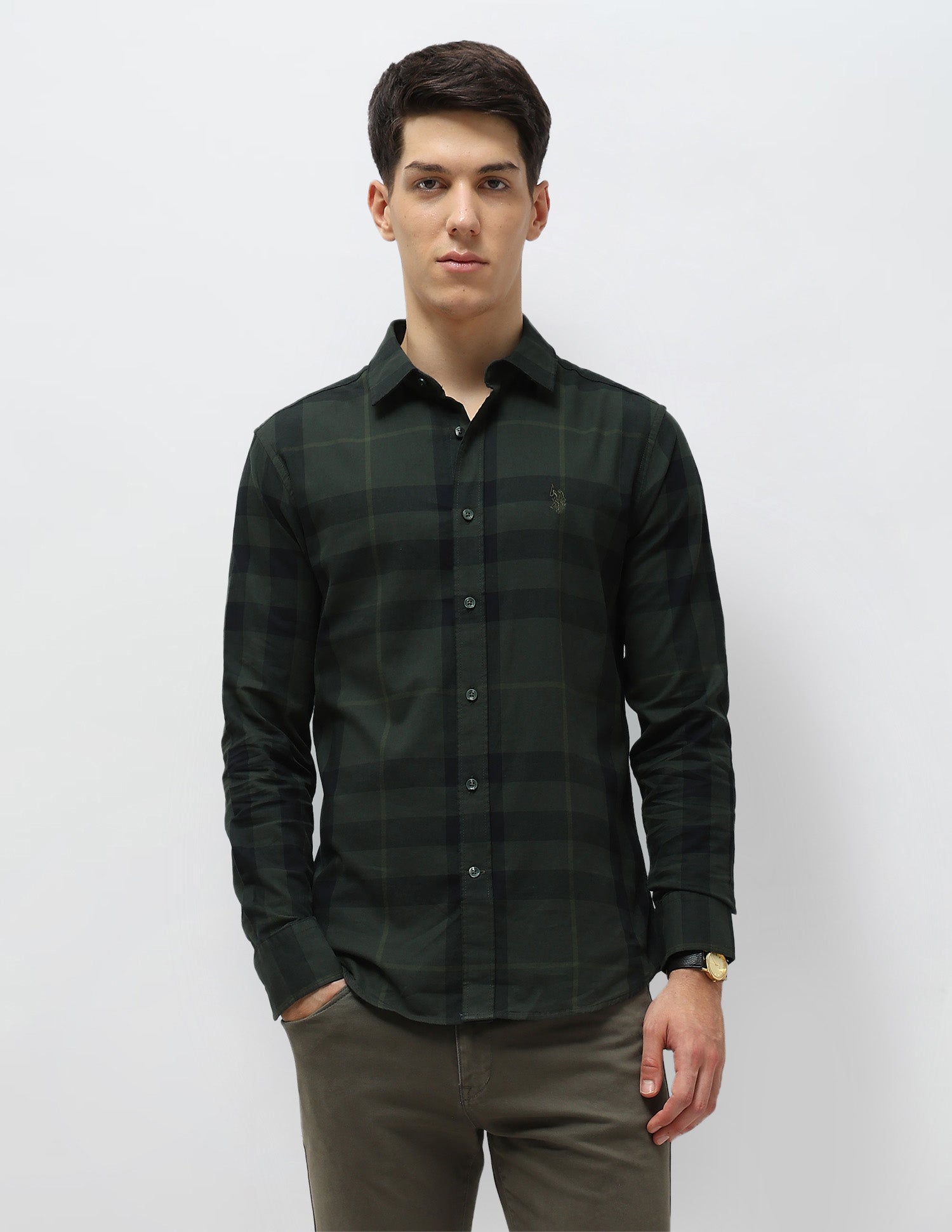 Tartan Checked Tailored Fit Shirt