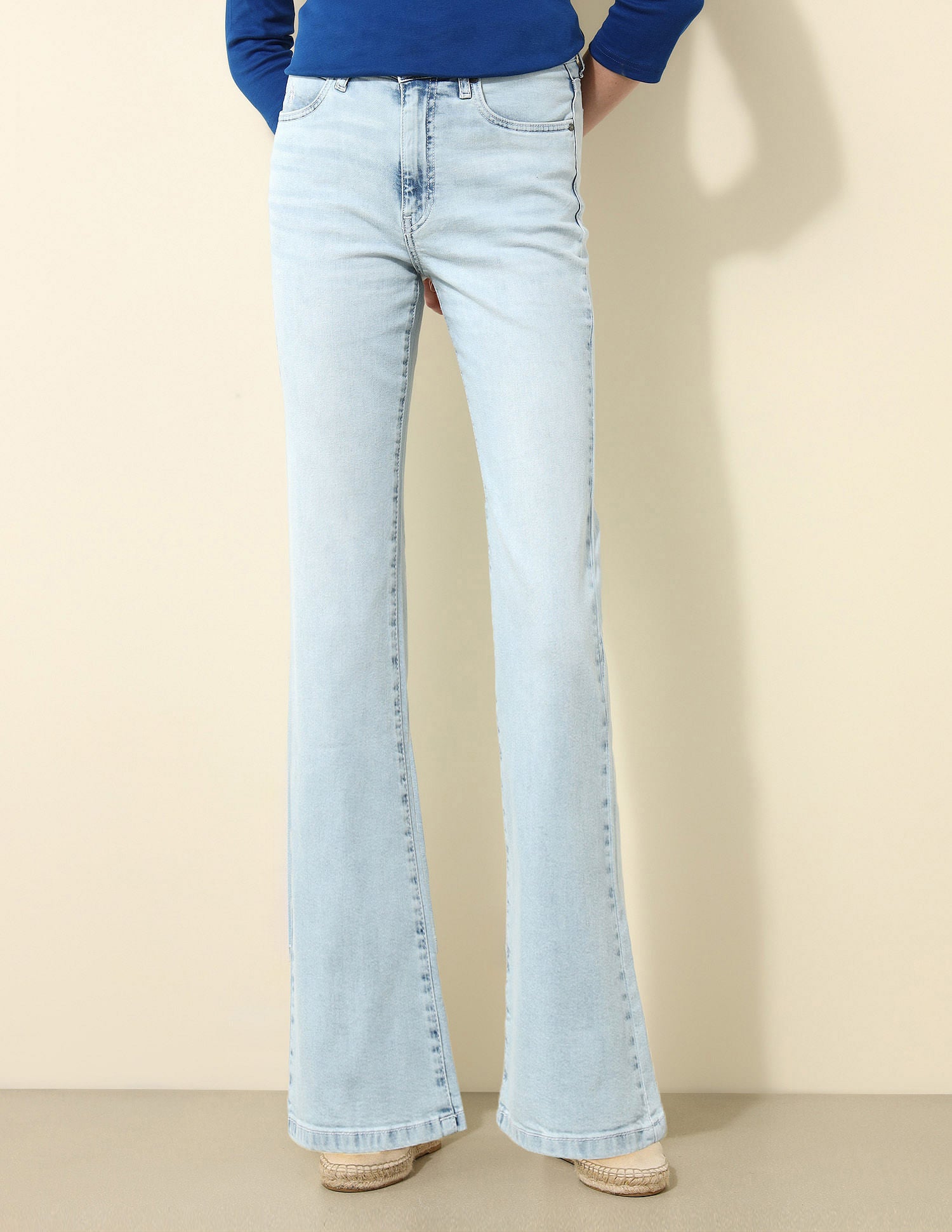 High Rise Bootcut Jeans Blue - U.S. Polo Assn. India | Large