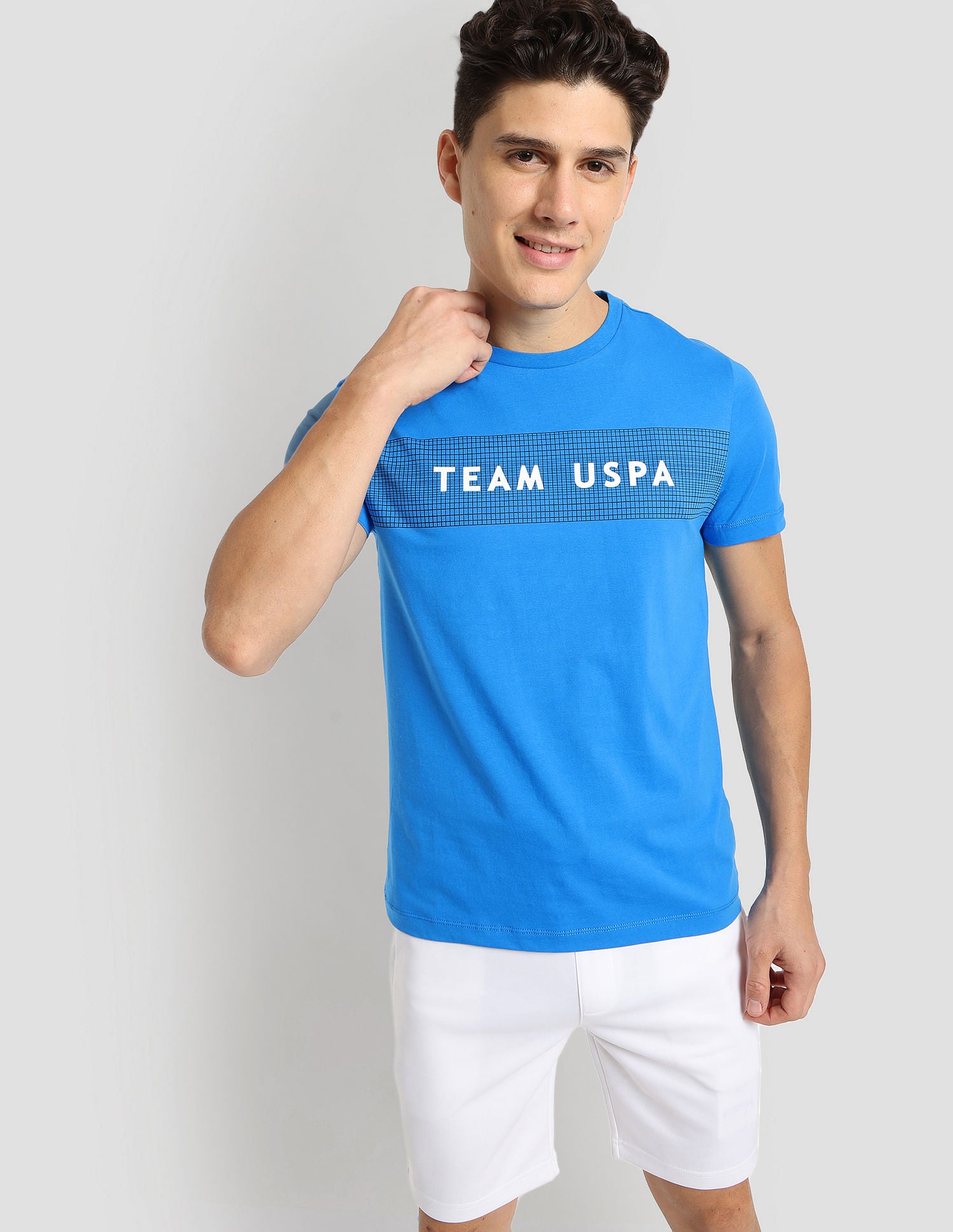 Digital Logo Performance T-Shirt Blue - U.S. Polo Assn. India | Large