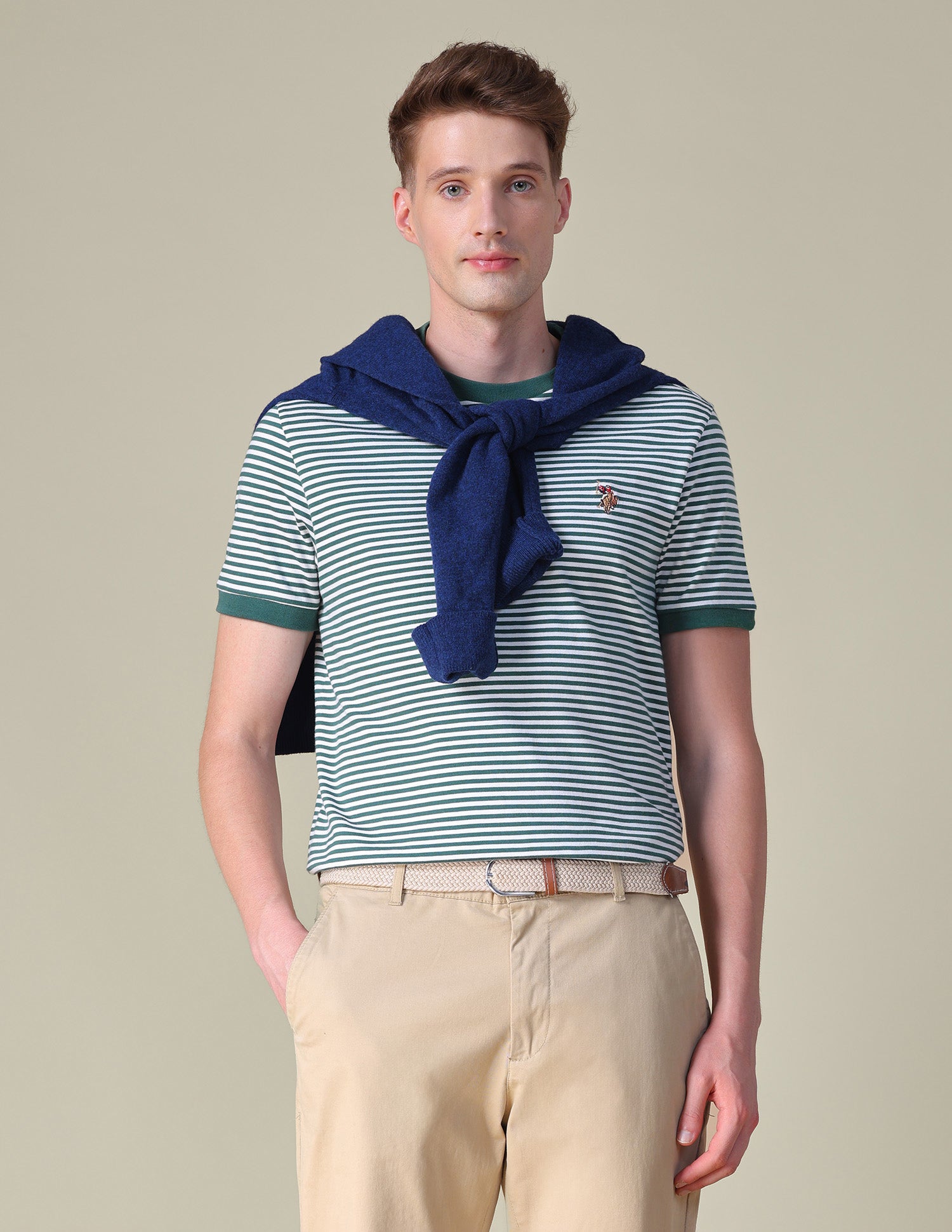 Horizontal Striped Slim Fit T-Shirt