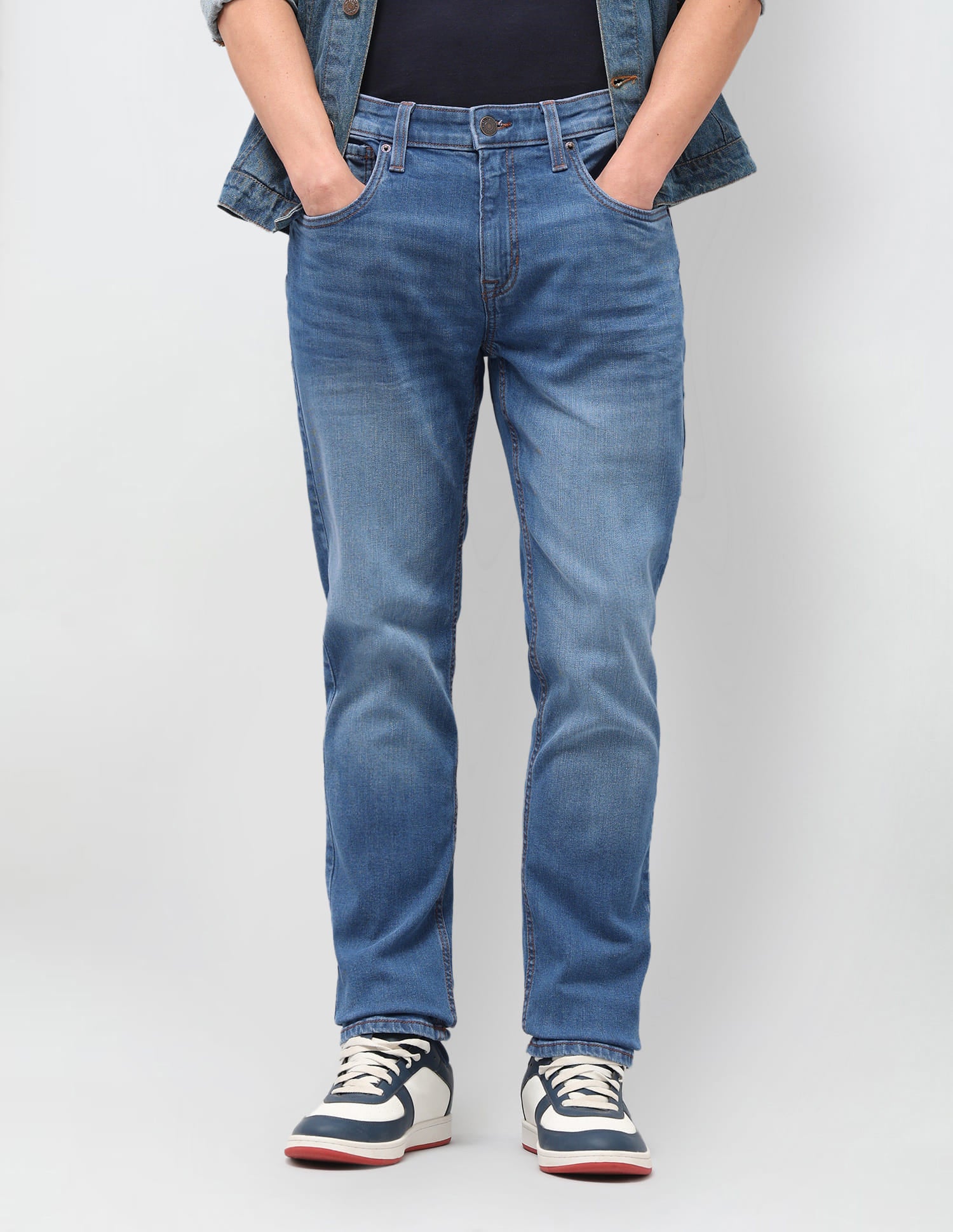 Solid Slim Fit Jeans Blue - U.S. Polo Assn. India | Large