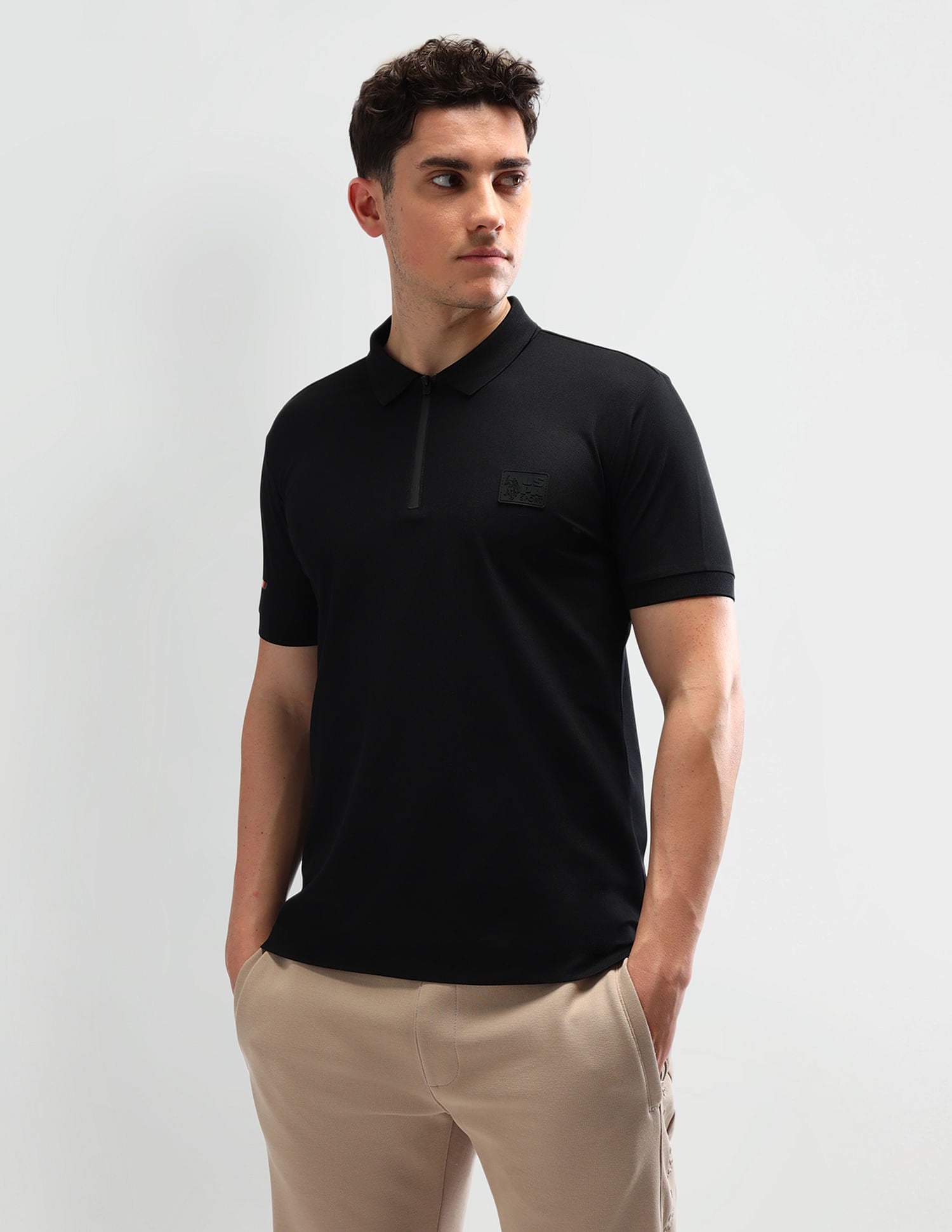 Slim Fit Solid Polo Shirt