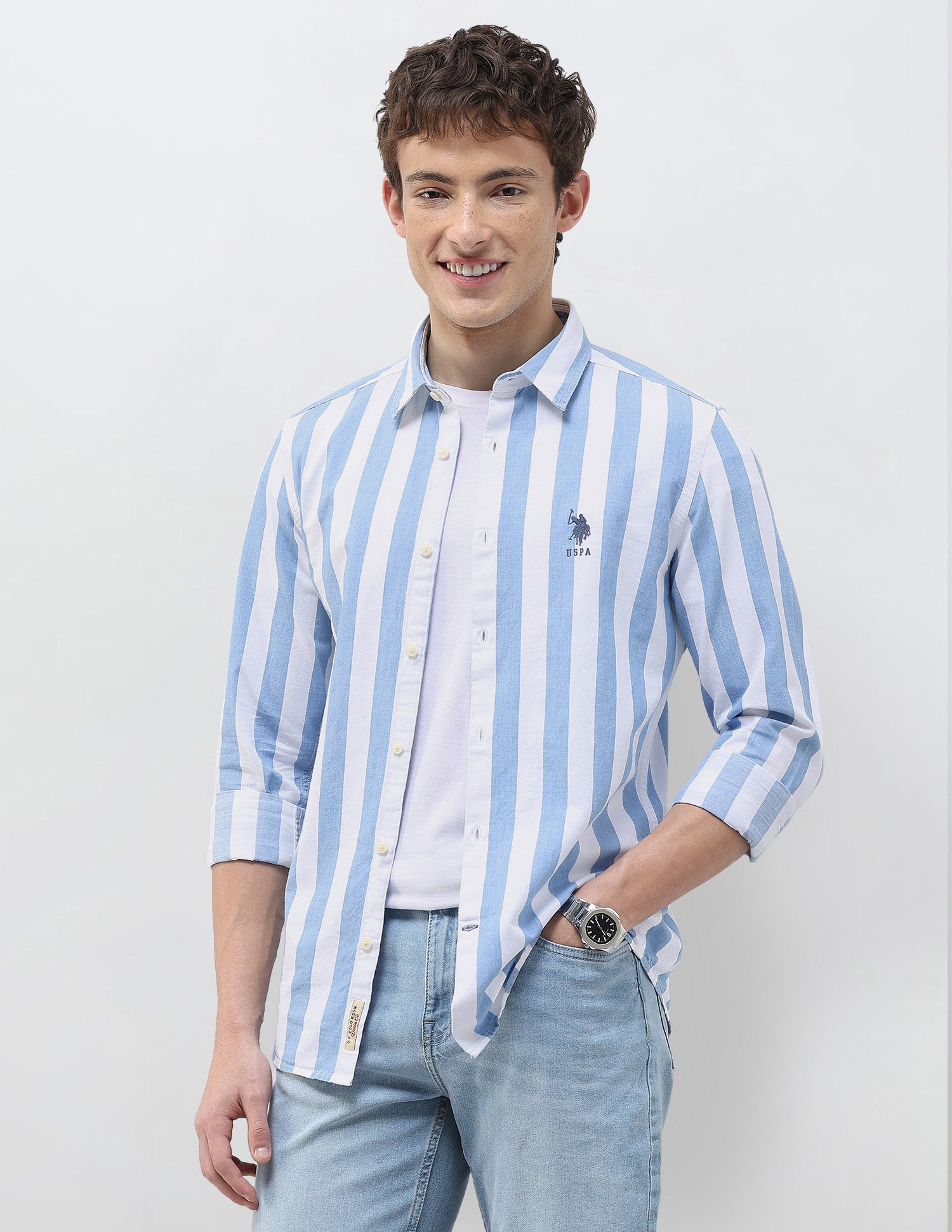 Vertical Striped Regular Fit Shirt