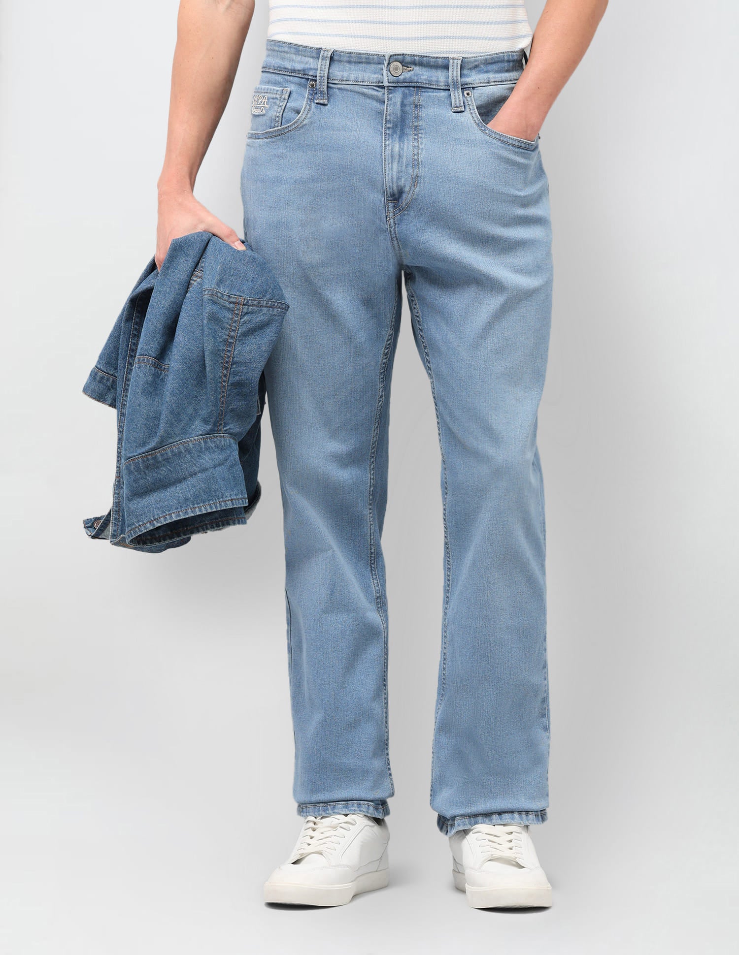 Solid Bootcut Jeans Blue - U.S. Polo Assn. India | Large