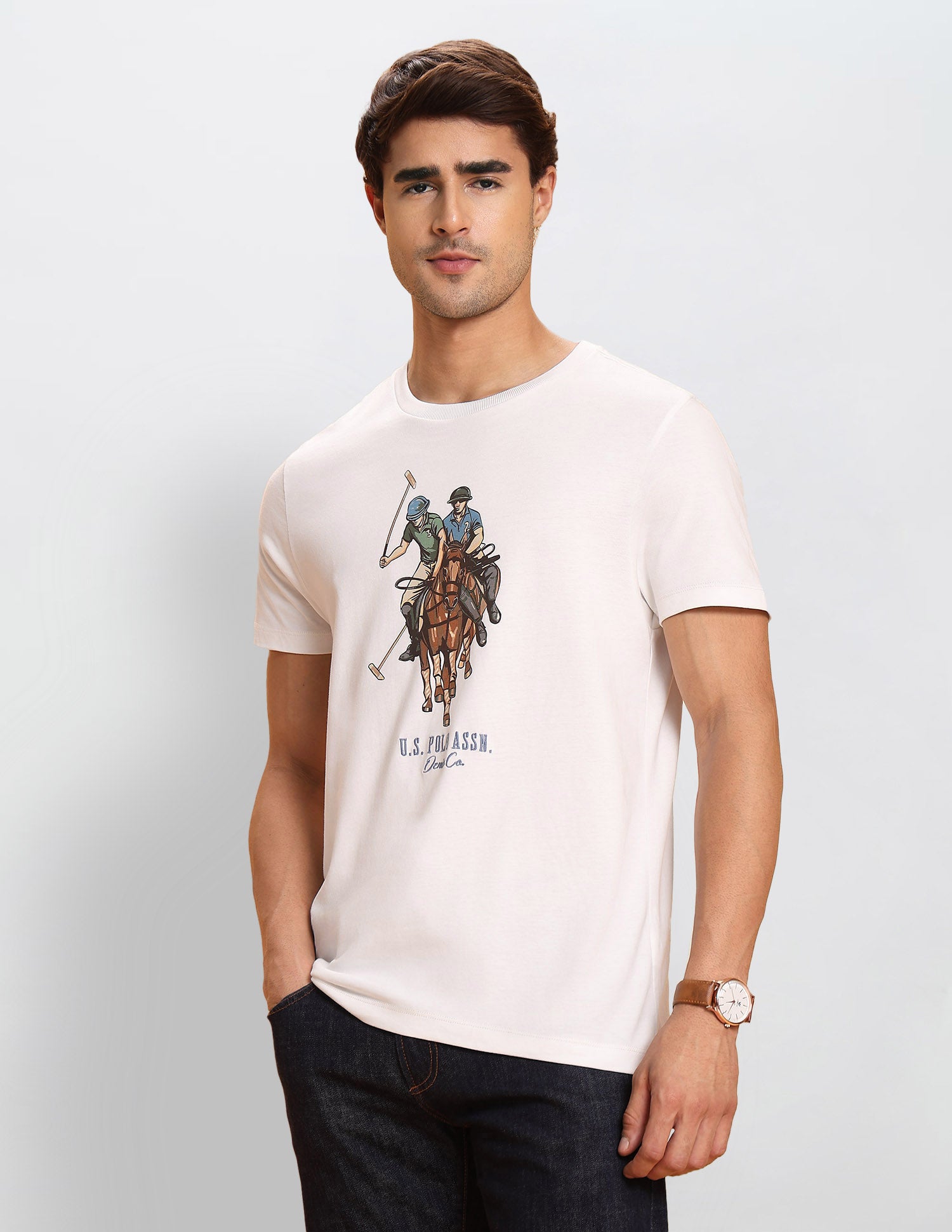 Graphic Brand Printed Muscle Fit T-Shirt