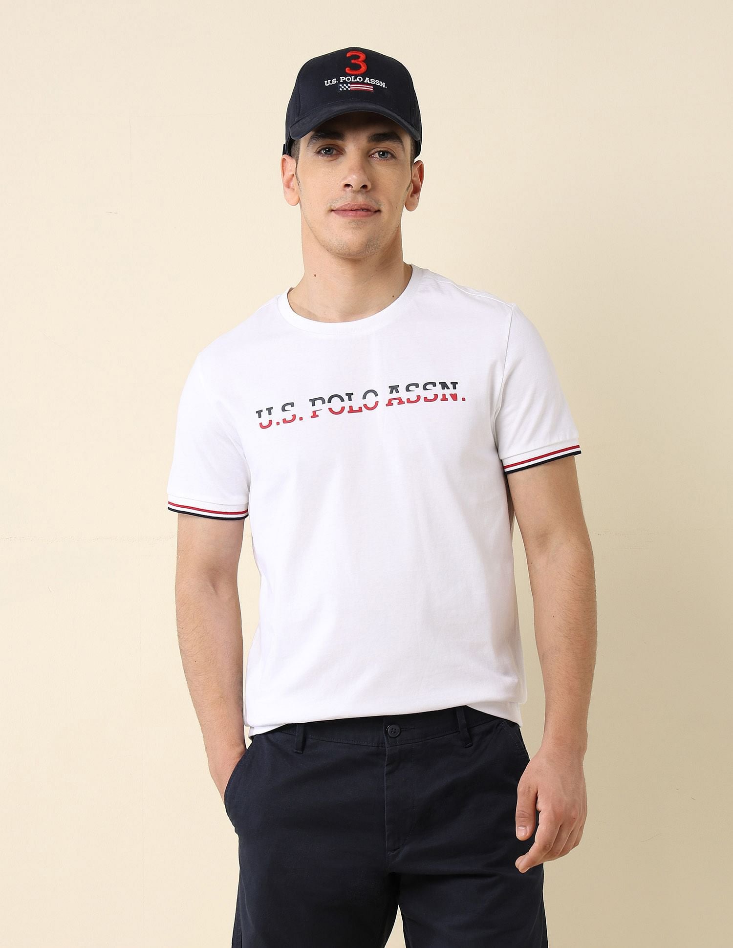 Brand Printed Slim Fit T-Shirt