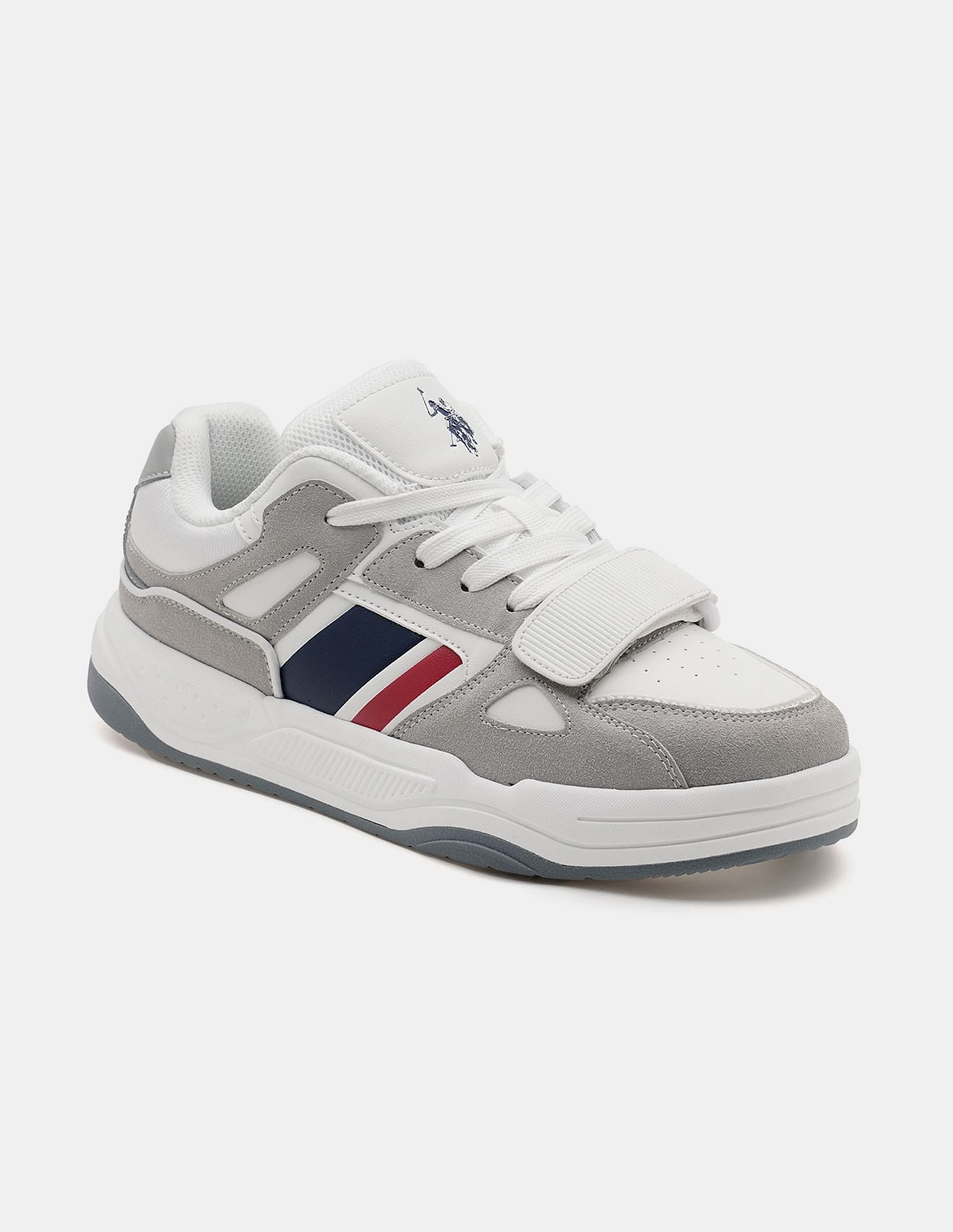 Men Steven Colour Blocked Sneakers Grey - U.S. POLO ASSN. | Large